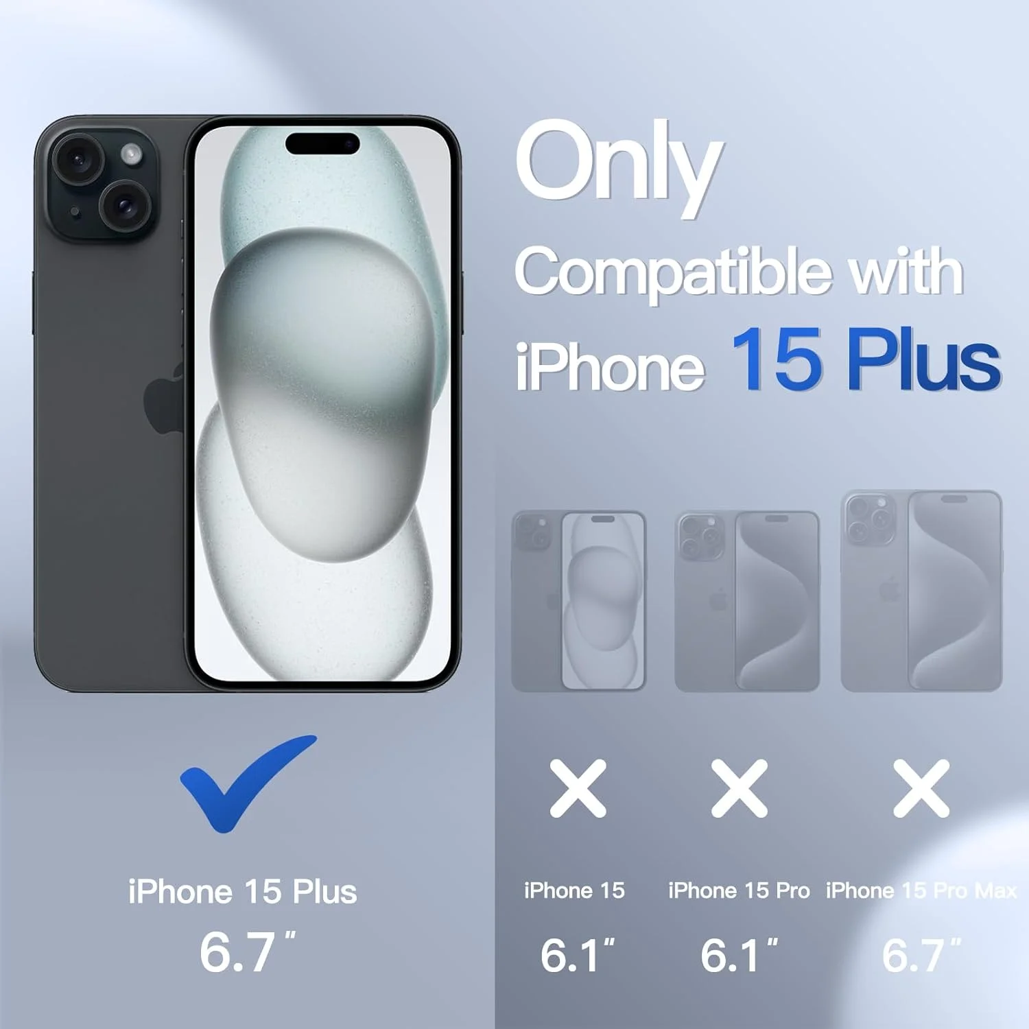 کاور مات JETech برای آیفون 15 پلاس 6.7 اینچی، محافظت در برابر ضربه، قاب پشتی نیمه شفاف مات، ضد اثر انگشت (مشکی) کاور مات JETech برای آیفون 15 پلاس 6.7 اینچی، محافظت در برابر ضربه، قاب پشتی نیمه شفاف مات، ضد اثر انگشت (مشکی)