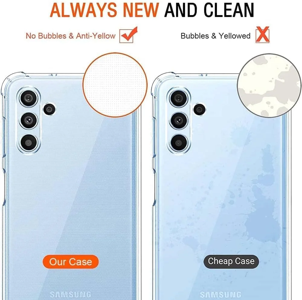 کاور محافظ شفاف ژلهای نرم Zubitech مدل TPU مناسب برای گوشی سامسونگ گلکسی A55 5G، ضد ضربه با گوشههای تقویتشده کاور محافظ شفاف ژلهای نرم Zubitech مدل TPU مناسب برای گوشی سامسونگ گلکسی A55 5G، ضد ضربه با گوشههای تقویتشده