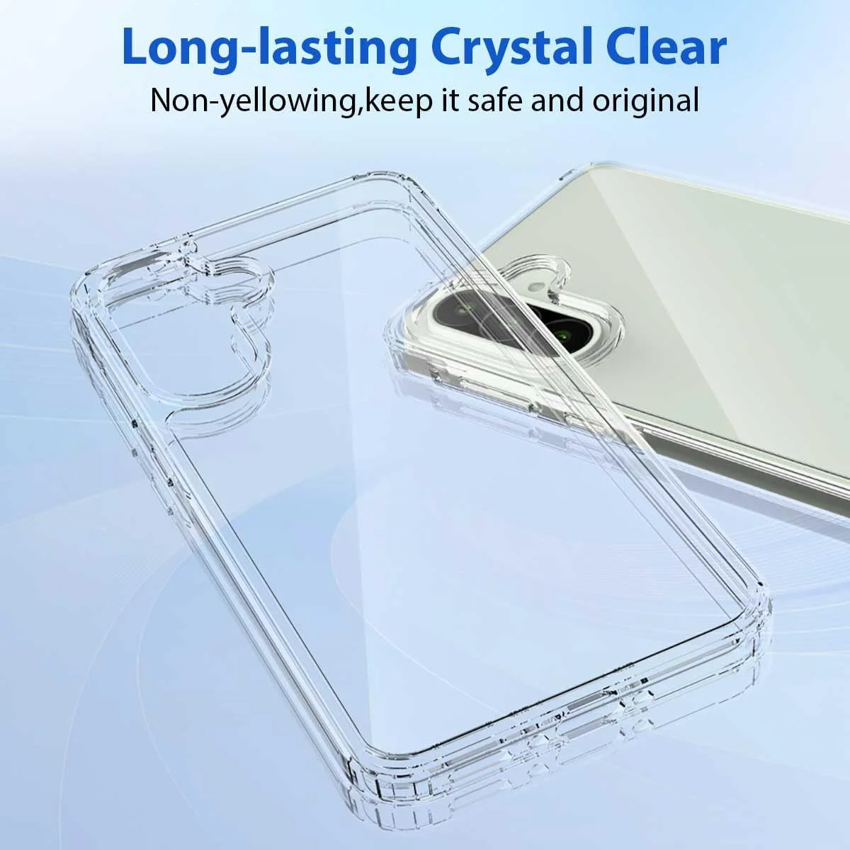کاور محافظ کریستالی شفاف هیبریدی T Tersely سازگار با گوشی سامسونگ گلکسی A56 5G (2025) - فناوری TPU + پلی کربنات، ضد زردی، پوشش ضربه گیر کاور محافظ کریستالی شفاف هیبریدی T Tersely سازگار با گوشی سامسونگ گلکسی A56 5G (2025) - فناوری TPU + پلی کربنات، ضد زردی، پوشش ضربه گیر