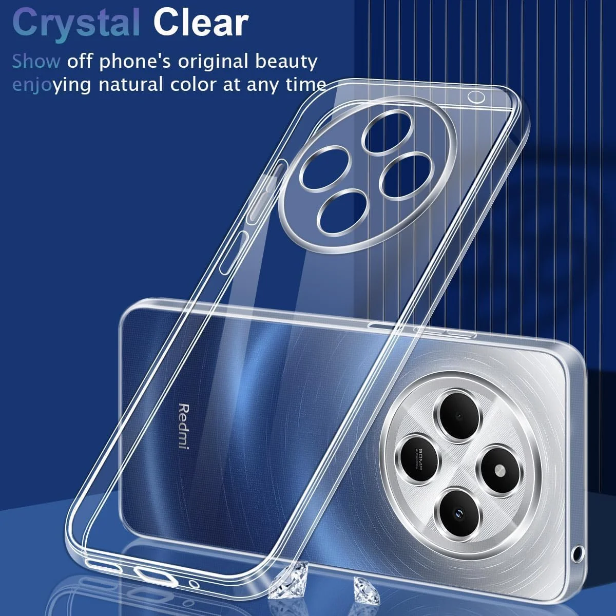 کاور شفاف و نرم TPU انعطاف پذیر و باریک با محافظت در برابر سقوط، سازگار با Redmi 14C / Poco C75 (شفاف) کاور شفاف و نرم TPU انعطاف پذیر و باریک با محافظت در برابر سقوط، سازگار با Redmi 14C / Poco C75 (شفاف)