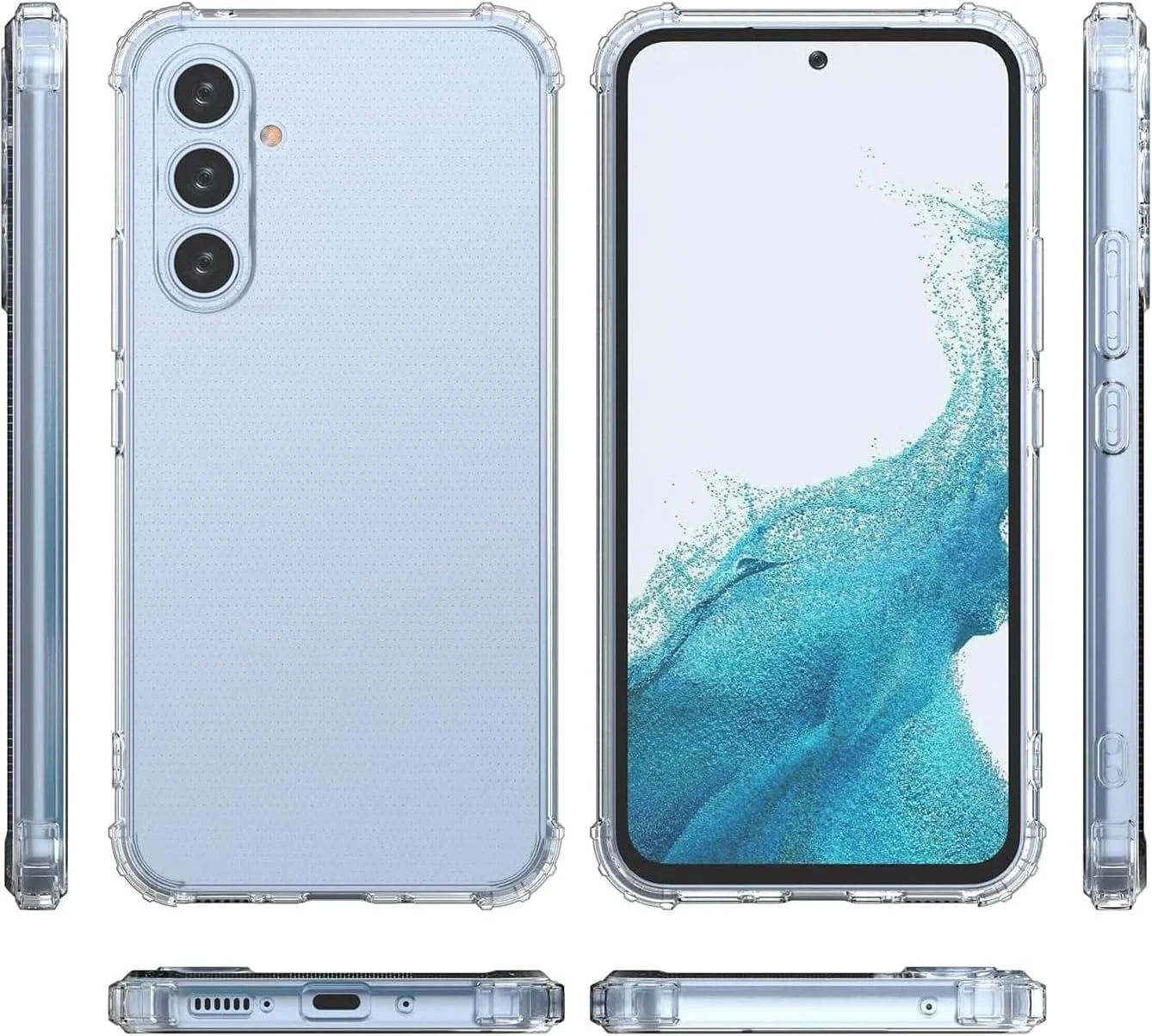 کاور محافظ شفاف ژلهای نرم Zubitech مدل TPU مناسب برای گوشی سامسونگ گلکسی A55 5G، ضد ضربه با گوشههای تقویتشده کاور محافظ شفاف ژلهای نرم Zubitech مدل TPU مناسب برای گوشی سامسونگ گلکسی A55 5G، ضد ضربه با گوشههای تقویتشده