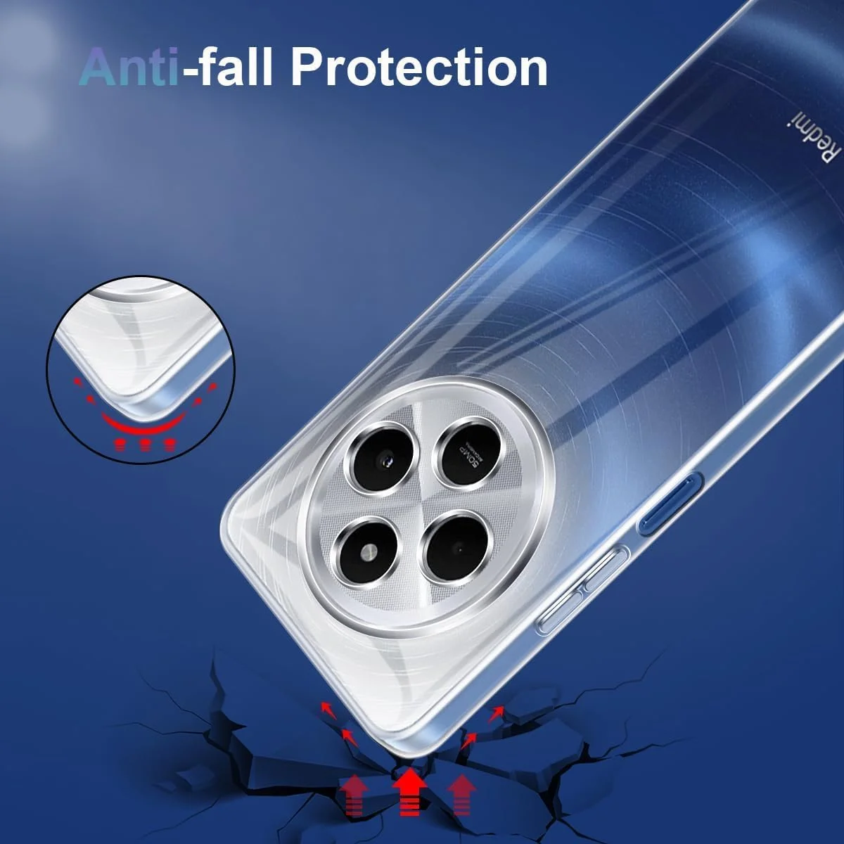 کاور شفاف و نرم TPU انعطاف پذیر و باریک با محافظت در برابر سقوط، سازگار با Redmi 14C / Poco C75 (شفاف) کاور شفاف و نرم TPU انعطاف پذیر و باریک با محافظت در برابر سقوط، سازگار با Redmi 14C / Poco C75 (شفاف)