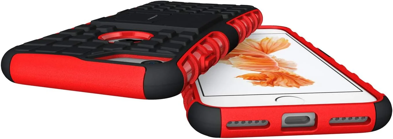 کاور محافظ گوشی آیفون 7 آلدوفا، طراحی مقاوم، ضد ضربه، کاور پشتی محافظ گوشی با پایه نگهدارنده برای آیفون 7 - قرمز کاور محافظ گوشی آیفون 7 آلدوفا، طراحی مقاوم، ضد ضربه، کاور پشتی محافظ گوشی با پایه نگهدارنده برای آیفون 7 - قرمز