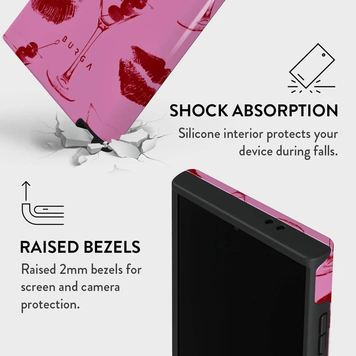 قاب گوشی بورگا سازگار با گوشی موبایل سامسونگ گلکسی S24 Ultra، قاب محافظ دو لایه ترکیبی از جنس سیلیکون و پلاستیک سخت، مقاوم در برابر خط و خش و ضربه (با من تماس بگیر) قاب گوشی بورگا سازگار با گوشی موبایل سامسونگ گلکسی S24 Ultra، قاب محافظ دو لایه ترکیبی از جنس سیلیکون و پلاستیک سخت، مقاوم در برابر خط و خش و ضربه (با من تماس بگیر)