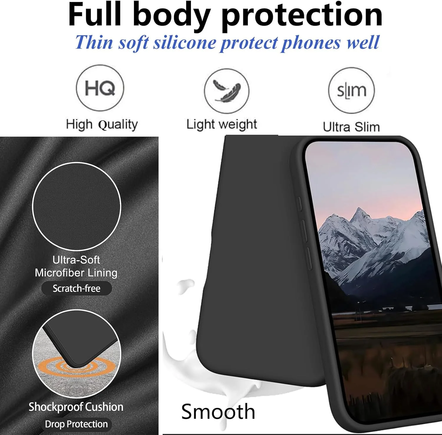 کاور سیلیکونی محافظ گوشی سازگار با اوپو A35، نازک با محافظت از دوربین، داخلی نرم، باریک و انعطاف پذیر (برای اوپو A35 - مشکی) کاور سیلیکونی محافظ گوشی سازگار با اوپو A35، نازک با محافظت از دوربین، داخلی نرم، باریک و انعطاف پذیر (برای اوپو A35 - مشکی)