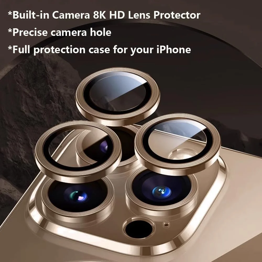 کاور مگنتی Zege سازگار با آیفون 16 پرو مکس با MagSafe [هرگز زرد نمی شود] [محافظت در برابر سقوط در سطح نظامی] محافظ کامل لنز دوربین، کاور گوشی نرم و شفاف با روکش (طلایی)