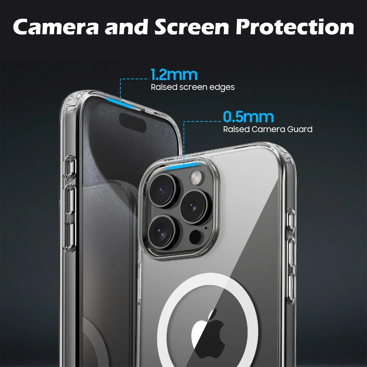 قاب محافظ شفاف آیفون 16 پرو مکس، کاور موبایل مغناطیسی شفاف، سازگار با MagSafe، ضد ضربه، ضد زردی، کیفیت عالی قاب محافظ شفاف آیفون 16 پرو مکس، کاور موبایل مغناطیسی شفاف، سازگار با MagSafe، ضد ضربه، ضد زردی، کیفیت عالی