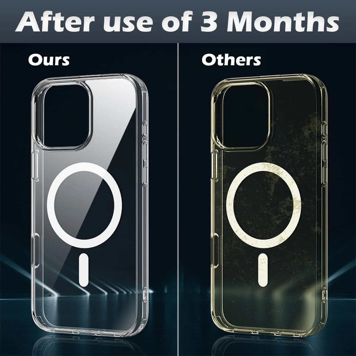 قاب محافظ شفاف آیفون 16 پرو مکس، کاور موبایل مغناطیسی شفاف، سازگار با MagSafe، ضد ضربه، ضد زردی، کیفیت عالی قاب محافظ شفاف آیفون 16 پرو مکس، کاور موبایل مغناطیسی شفاف، سازگار با MagSafe، ضد ضربه، ضد زردی، کیفیت عالی