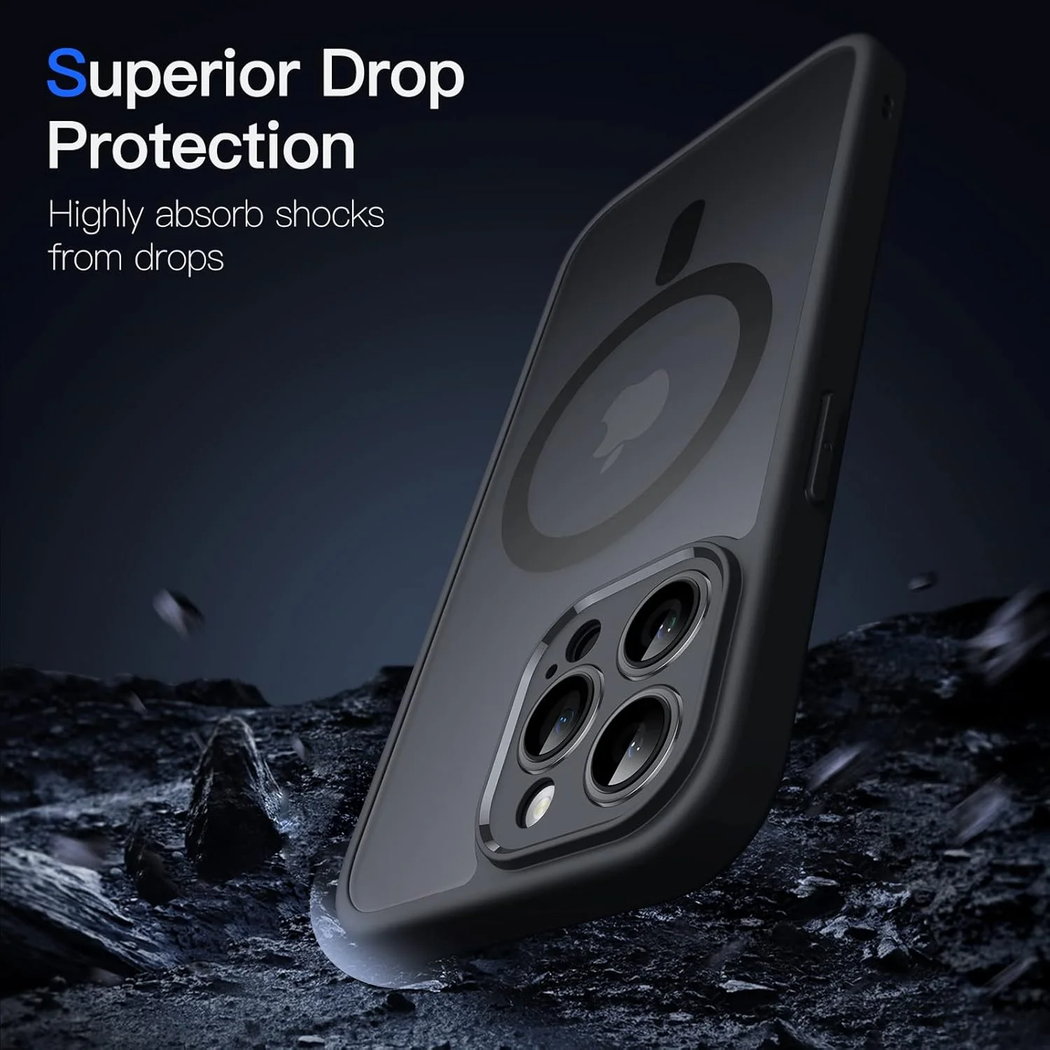 کاور آهنربایی JETech برای آیفون 13 پرو 6.1 اینچی، سازگار با MagSafe، محافظ کامل لنز دوربین پشتی مات نیمه شفاف، کاور باریک و ضد ضربه گوشی (مشکی) کاور آهنربایی JETech برای آیفون 13 پرو 6.1 اینچی، سازگار با MagSafe، محافظ کامل لنز دوربین پشتی مات نیمه شفاف، کاور باریک و ضد ضربه گوشی (مشکی)