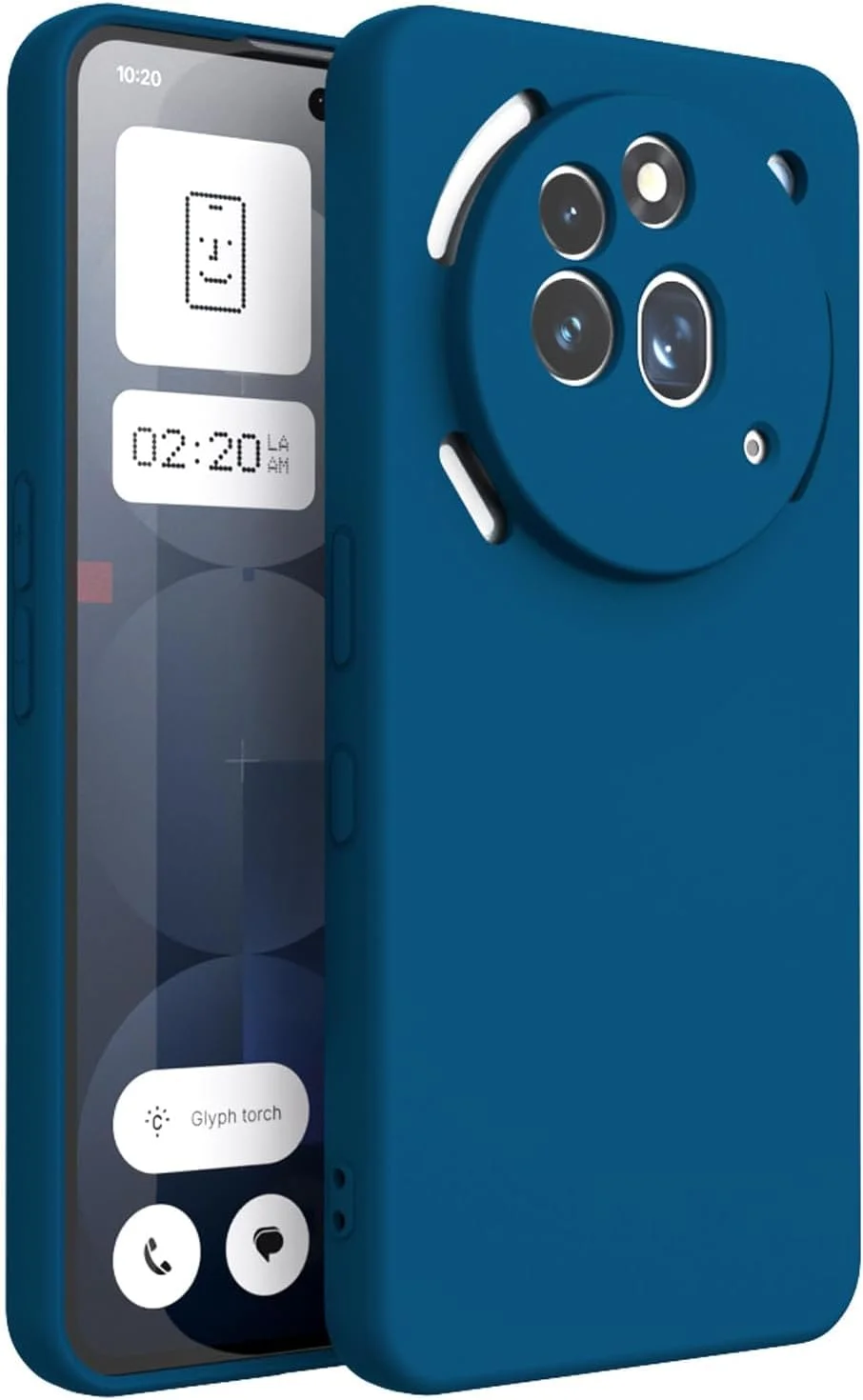 قاب محافظ گوشی ناتینگ فون 3a پرو، ضد ضربه، شفاف، با پوشش پشتی سخت [ضد زردی]، محافظت 360 درجه، بامپر TPU، قاب پشتی شفاف برای گوشی ناتینگ فون 3a پرو (آبی)