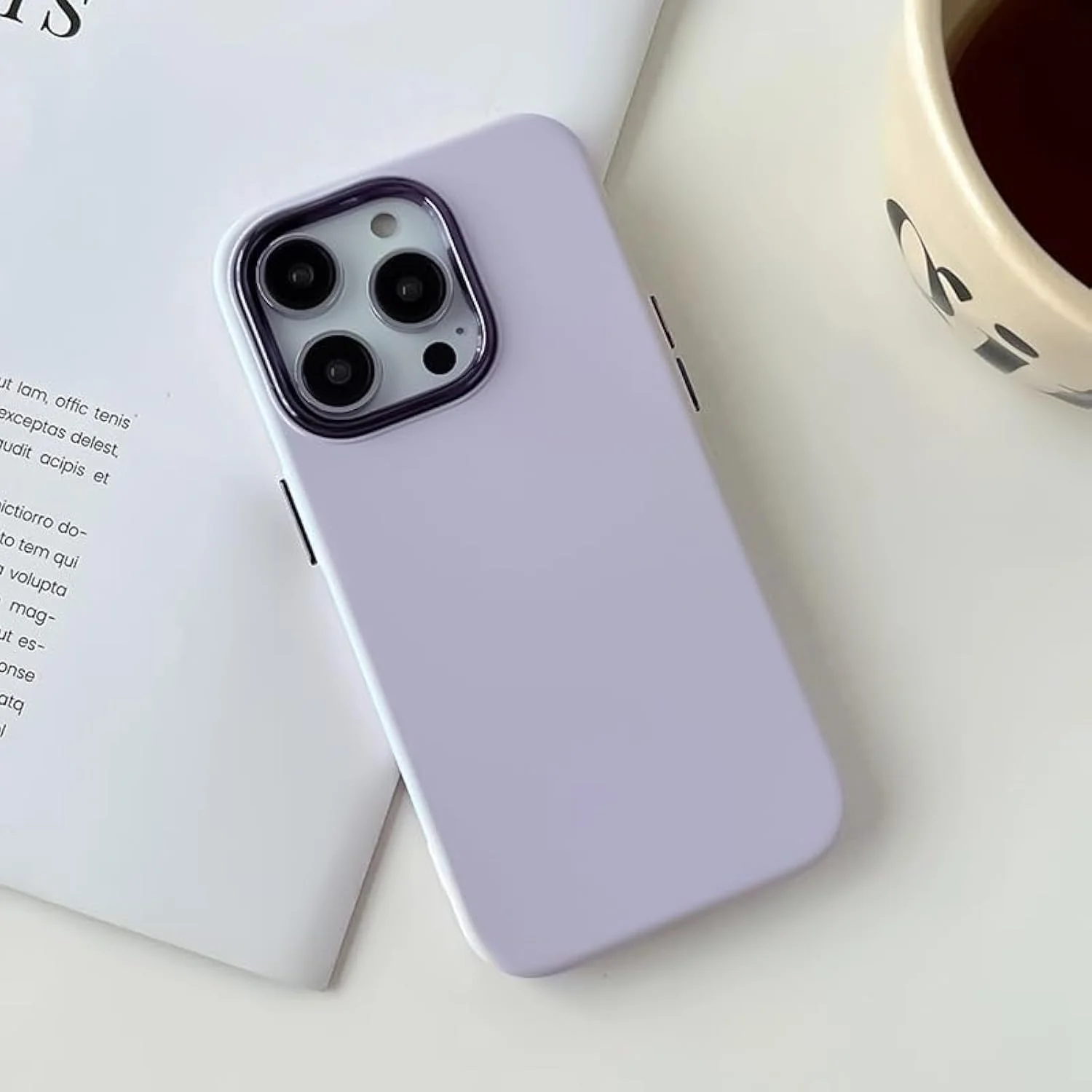 قاب محافظ گوشی موبایل آیفون 15 پرو و آیفون 15 پرو مکس، سیلیکون مایع، با فریم فلزی براق دوربین و ضربه گیر سخت (بنفش روشن، آیفون 15 پرو مکس) قاب محافظ گوشی موبایل آیفون 15 پرو و آیفون 15 پرو مکس، سیلیکون مایع، با فریم فلزی براق دوربین و ضربه گیر سخت (بنفش روشن، آیفون 15 پرو مکس)