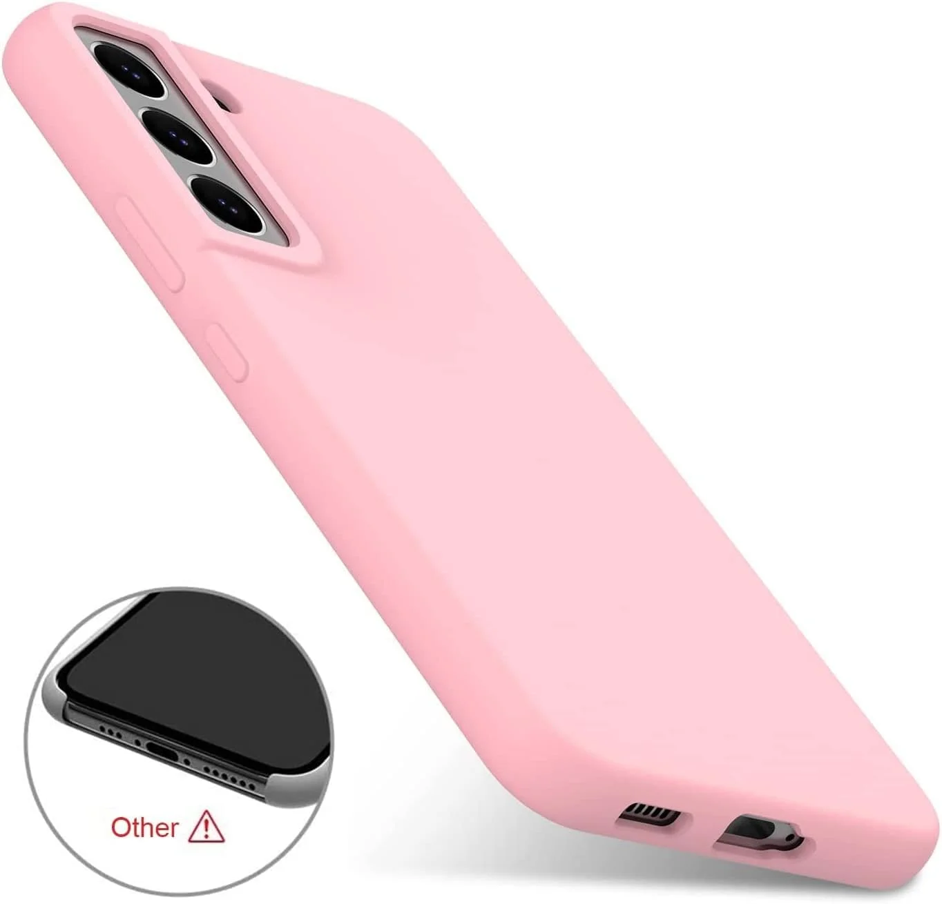 قاب محافظ گوشی سامسونگ گلکسی اس 23، باریک، ساخته شده از TPU نرم، پوشش سیلیکونی انعطاف پذیر، مات، صورتی قاب محافظ گوشی سامسونگ گلکسی اس 23، باریک، ساخته شده از TPU نرم، پوشش سیلیکونی انعطاف پذیر، مات، صورتی