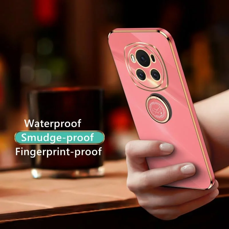 قاب گوشی آنر مجیک 6 پرو 5G با پایه نامرئی، قاب گوشی لوکس براق با روکش، طراحی لبه طلایی، پوشش مشکی نازک و نرم ضد ضربه قاب گوشی آنر مجیک 6 پرو 5G با پایه نامرئی، قاب گوشی لوکس براق با روکش، طراحی لبه طلایی، پوشش مشکی نازک و نرم ضد ضربه