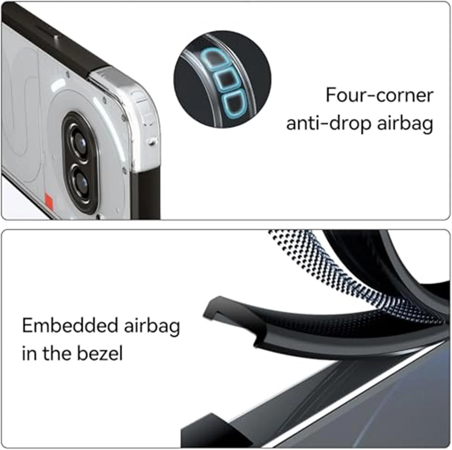 قاب محافظ گوشی موبایل (2a)، کاور پشتی PC سخت + جنس TPU کامپوزیت مات، محافظت از کیسه هوا، باریک، سبک وزن، ضد ضربه، ضد لغزش (مشکی) قاب محافظ گوشی موبایل (2a)، کاور پشتی PC سخت + جنس TPU کامپوزیت مات، محافظت از کیسه هوا، باریک، سبک وزن، ضد ضربه، ضد لغزش (مشکی)