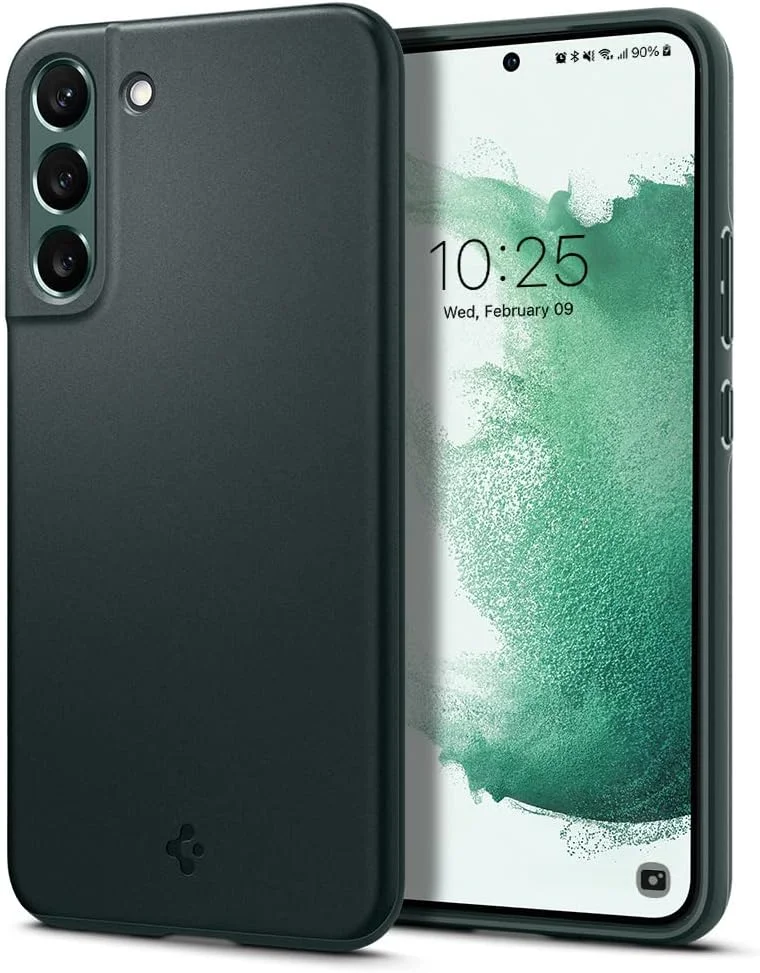 کاور محافظ باریک Spigen Thin Fit مناسب برای گوشی سامسونگ گلکسی S22 PLUS (مدل 2022) - سبز آبی