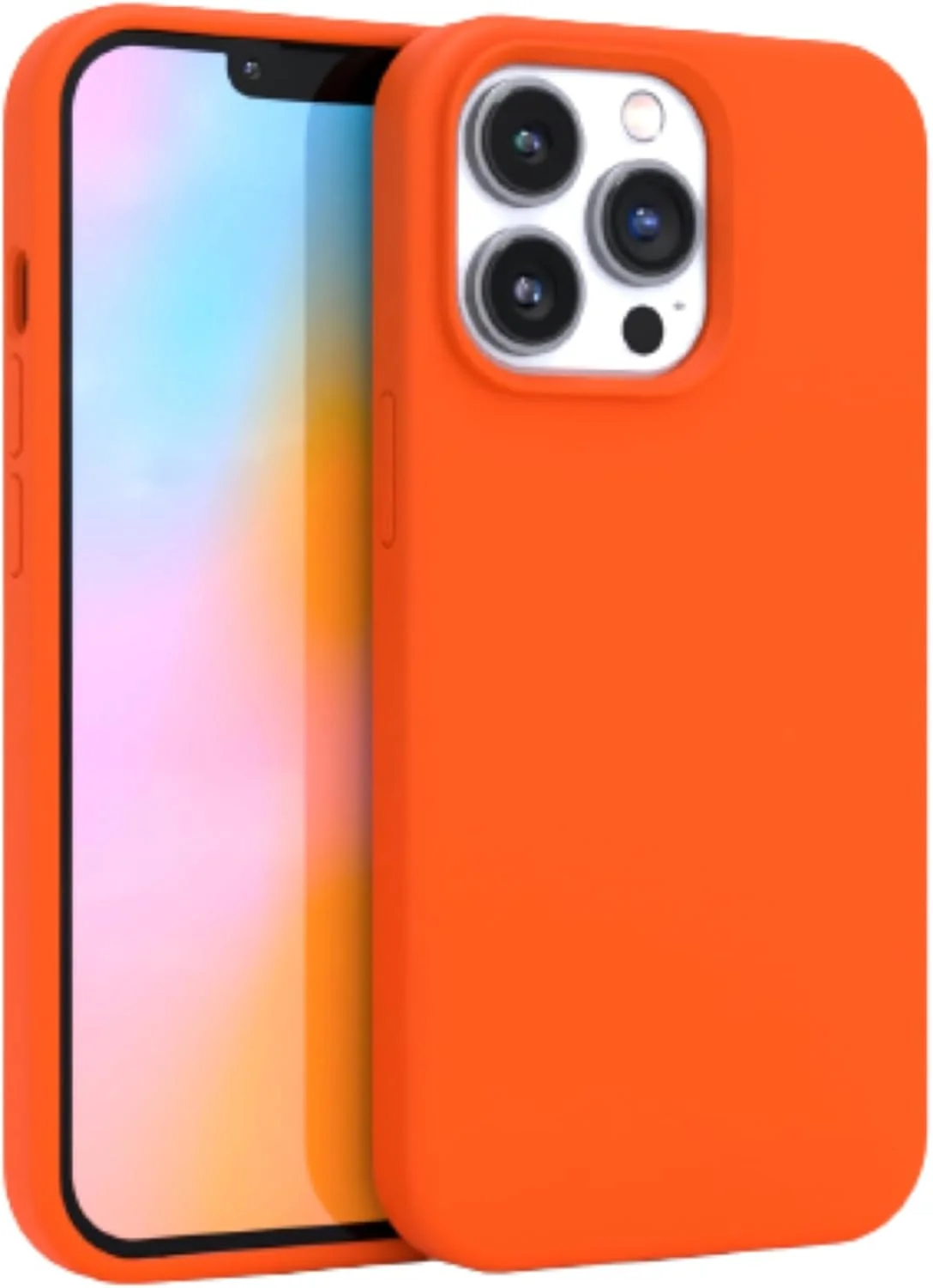 قاب گوشی سیلیکونی نئون نارنجی برای آیفون 12 و آیفون 12 پرو | سازگار با شارژ بیسیم، قاب محافظ 360 درجه ضد ضربه برای اپل آیفون 12/12 پرو قاب گوشی سیلیکونی نئون نارنجی برای آیفون 12 و آیفون 12 پرو | سازگار با شارژ بیسیم، قاب محافظ 360 درجه ضد ضربه برای اپل آیفون 12/12 پرو