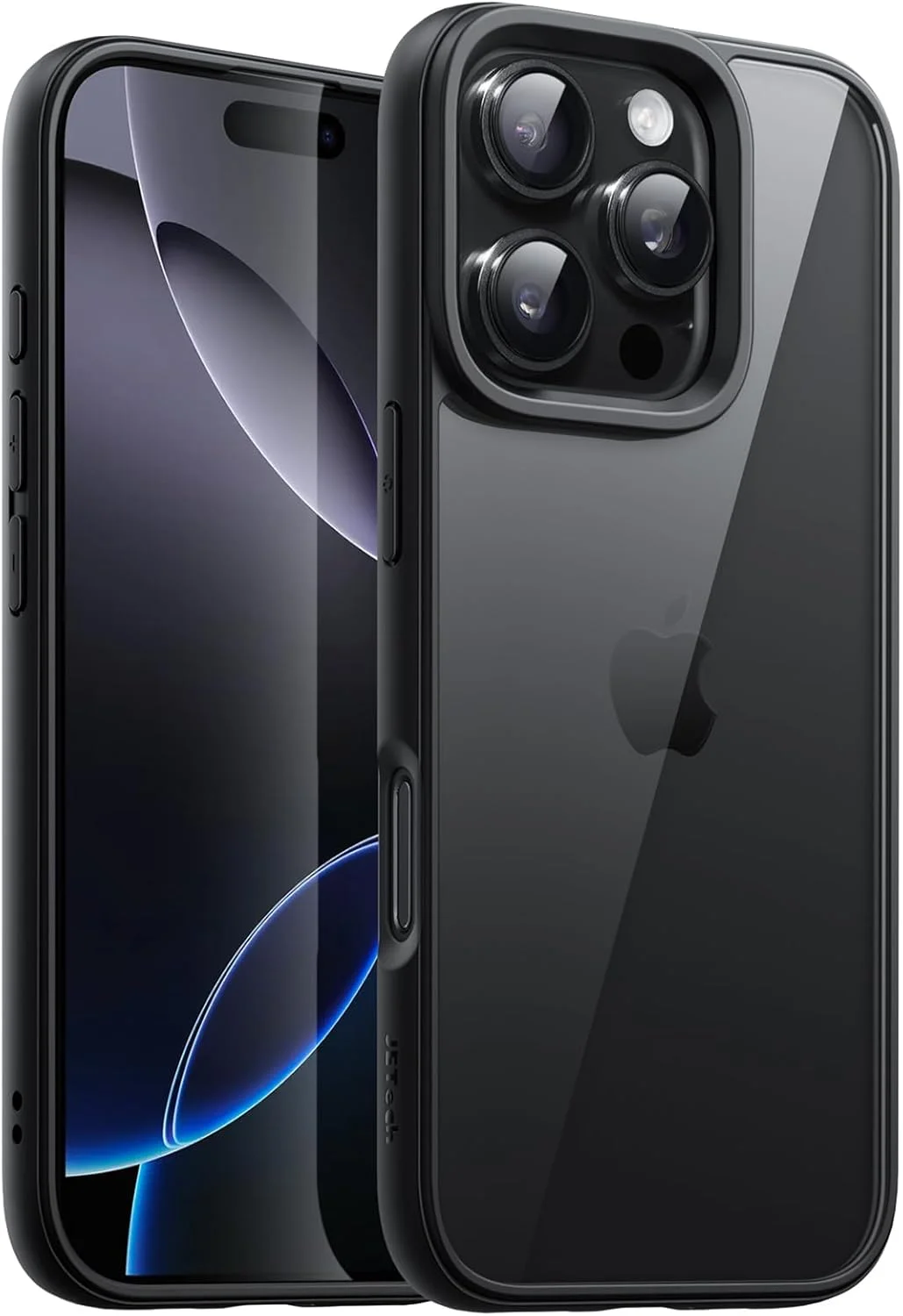 کاور محافظ گوشی JETech برای آیفون 16 پرو مکس 6.9 اینچی، کاور ضربه گیر گوشی، فریم TPU مات رنگ ثابت، پشت شفاف ضد خش (مشکی) کاور محافظ گوشی JETech برای آیفون 16 پرو مکس 6.9 اینچی، کاور ضربه گیر گوشی، فریم TPU مات رنگ ثابت، پشت شفاف ضد خش (مشکی)