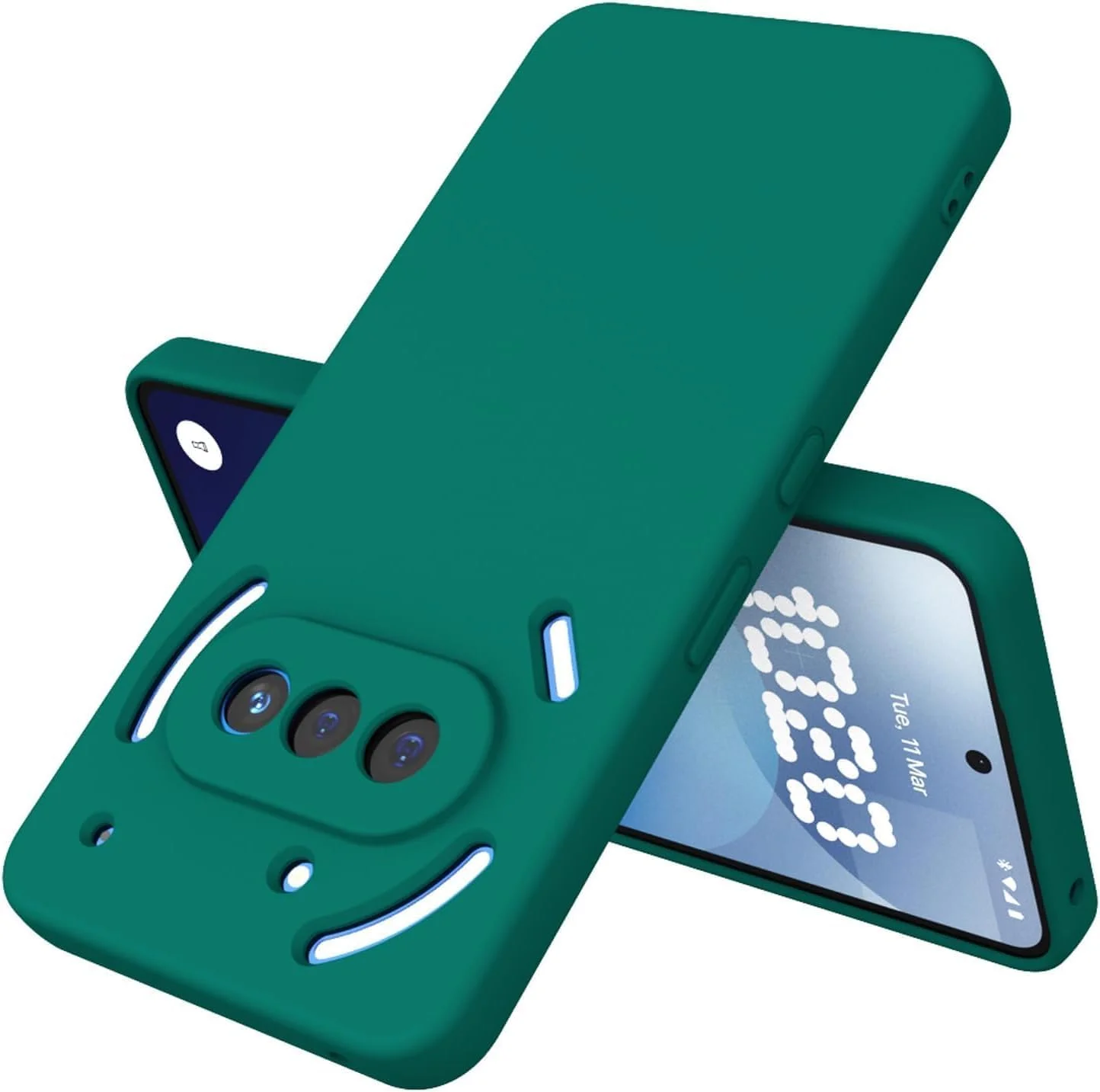 قاب گوشی ناتینگ فون 3a، کاور محافظ نرم با سطح مات [فوق العاده نازک] [ضد خش] کاور محافظ TPU نرم برای گوشی ناتینگ فون 3a (سبز)