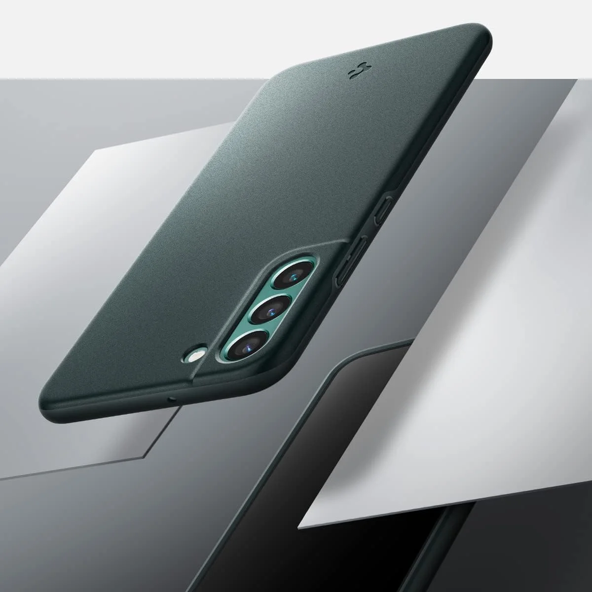 کاور محافظ باریک Spigen Thin Fit مناسب برای گوشی سامسونگ گلکسی S22 PLUS (مدل 2022) - سبز آبی