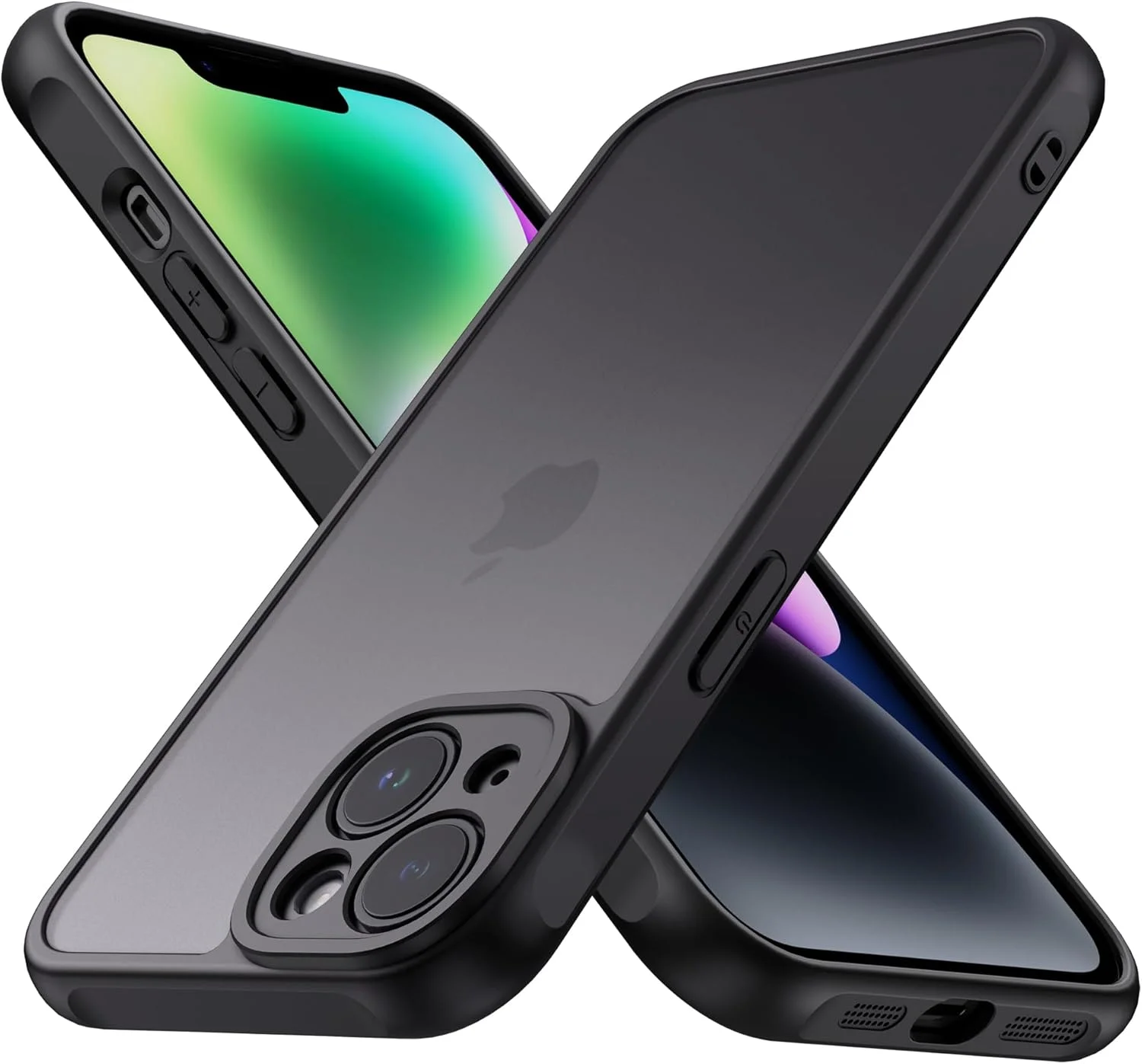 قاب مات برای آیفون 14 با صفحه نمایش 6.1 اینچی، کاور پشتی نیمه شفاف مات، کاور محافظ ضد ضربه برای آیفون 14 با صفحه نمایش 6.1 اینچی (آیفون 14) قاب مات برای آیفون 14 با صفحه نمایش 6.1 اینچی، کاور پشتی نیمه شفاف مات، کاور محافظ ضد ضربه برای آیفون 14 با صفحه نمایش 6.1 اینچی (آیفون 14)