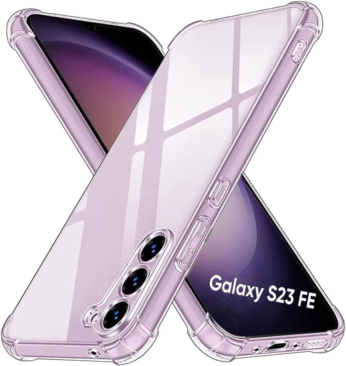 کاور ژله ای محافظ گوشی سامسونگ گلکسی S23 FE، فوق العاده باریک، ضد خش، بامپر نرم و انعطاف پذیر TPU، ضد ضربه، محافظت از گوشه ها، شفاف کاور ژله ای محافظ گوشی سامسونگ گلکسی S23 FE، فوق العاده باریک، ضد خش، بامپر نرم و انعطاف پذیر TPU، ضد ضربه، محافظت از گوشه ها، شفاف