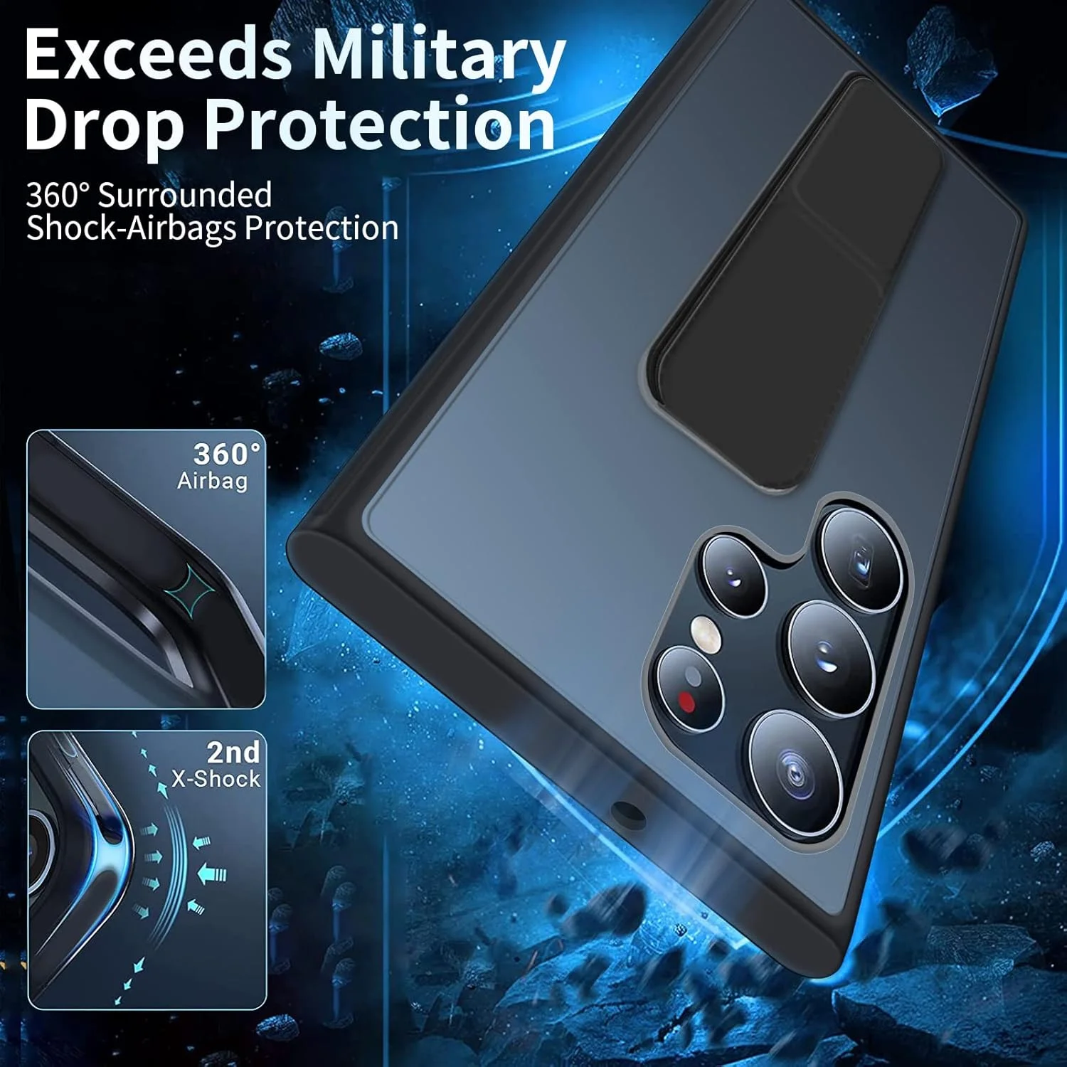 کاور محافظ گوشی سامسونگ گلکسی S22 Ultra مدل INFOSUN با استند و طراحی مات و ضد ضربه - مشکی کاور محافظ گوشی سامسونگ گلکسی S22 Ultra مدل INFOSUN با استند و طراحی مات و ضد ضربه - مشکی