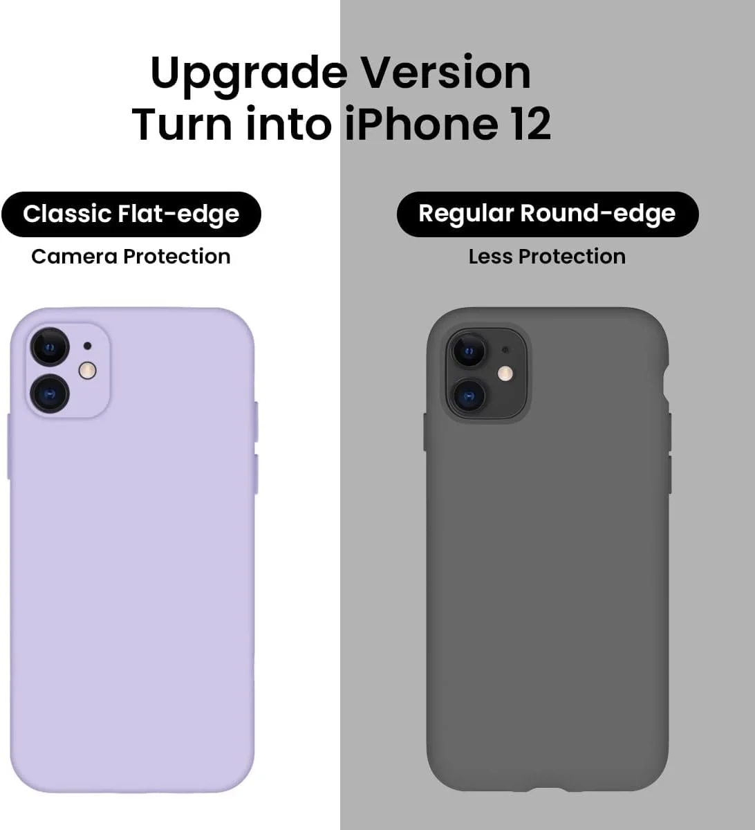 قاب گوشی آیفون 11، قاب گوشی اپل، [ضد ضربه و ضد افتادن] مقاوم در برابر ضربه، نیمه شفاف، قاب محافظ گوشی اپل، طرح موجی، فانتزی کره‌ای، کاور یونیورسال برای آقایان و بانوان، بنفش