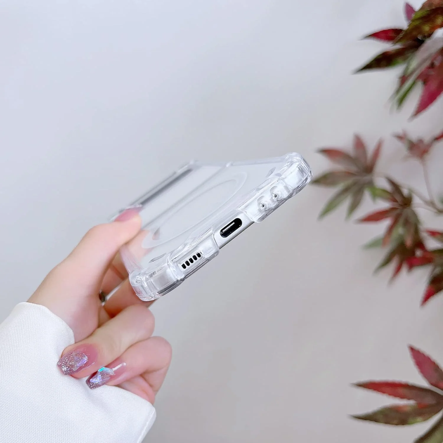 کاور شفاف مگسیف سامسونگ گلکسی زد فلیپ 4، با قابلیت مغناطیسی و پشتیبانی از شارژر بیسیم، کاور سخت PC ضد ضربه و مقاوم در برابر افتادن برای گلکسی زد فلیپ 4 کاور شفاف مگسیف سامسونگ گلکسی زد فلیپ 4، با قابلیت مغناطیسی و پشتیبانی از شارژر بیسیم، کاور سخت PC ضد ضربه و مقاوم در برابر افتادن برای گلکسی زد فلیپ 4