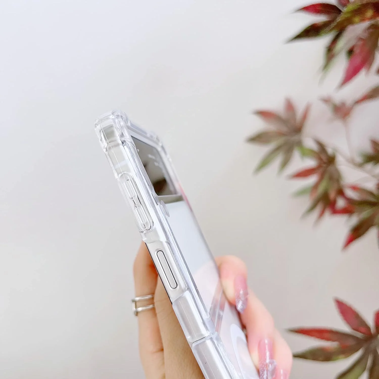 کاور شفاف مگسیف سامسونگ گلکسی زد فلیپ 4، با قابلیت مغناطیسی و پشتیبانی از شارژر بیسیم، کاور سخت PC ضد ضربه و مقاوم در برابر افتادن برای گلکسی زد فلیپ 4 کاور شفاف مگسیف سامسونگ گلکسی زد فلیپ 4، با قابلیت مغناطیسی و پشتیبانی از شارژر بیسیم، کاور سخت PC ضد ضربه و مقاوم در برابر افتادن برای گلکسی زد فلیپ 4