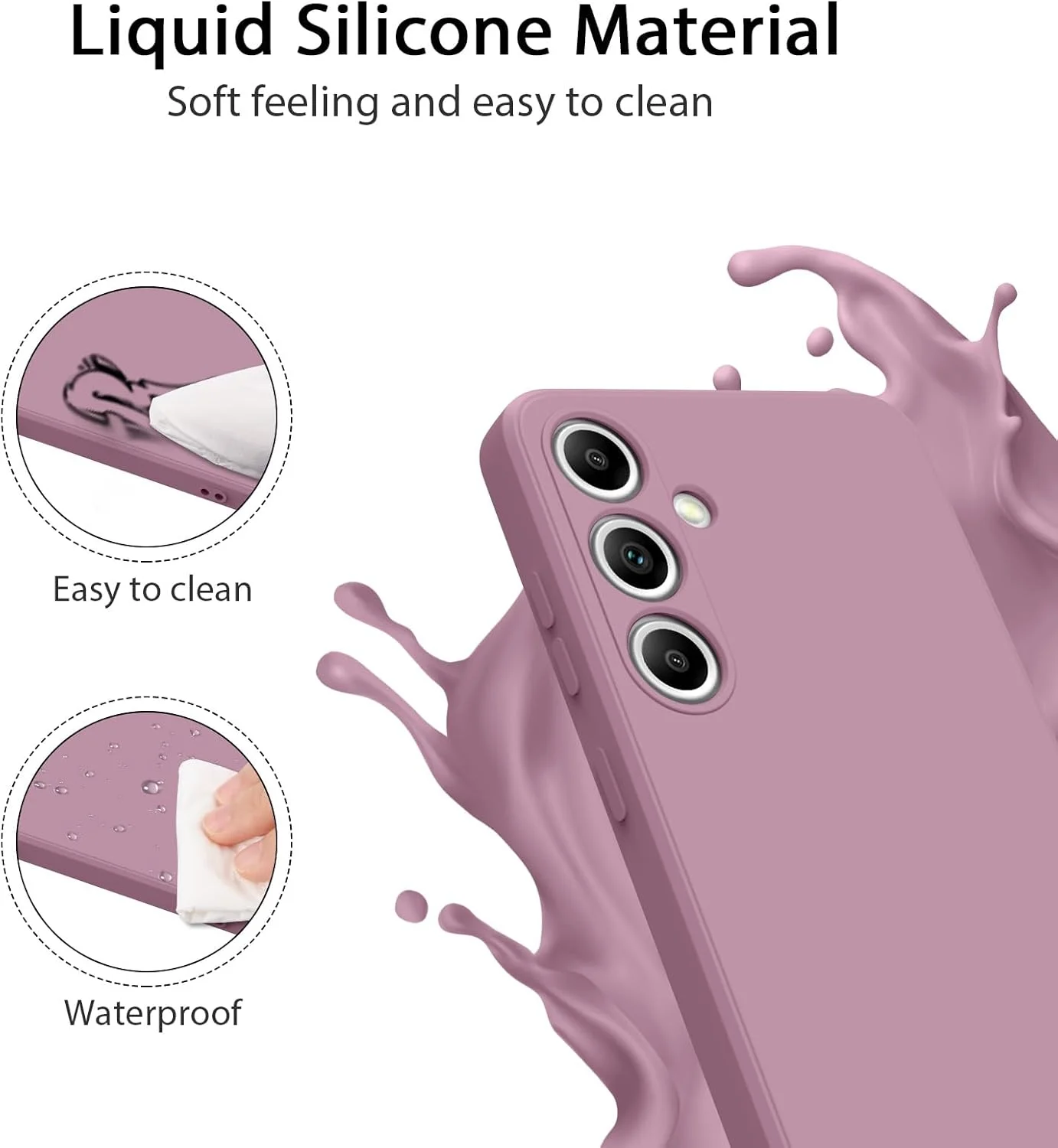 قاب محافظ گوشی سامسونگ گلکسی اس 24 پلاس، کاور سیلیکونی ضد ضربه با سپر محافظ، پشت سخت PC ضد خش برای سامسونگ گلکسی اس 24 پلاس (بنفش گل رز) قاب محافظ گوشی سامسونگ گلکسی اس 24 پلاس، کاور سیلیکونی ضد ضربه با سپر محافظ، پشت سخت PC ضد خش برای سامسونگ گلکسی اس 24 پلاس (بنفش گل رز)