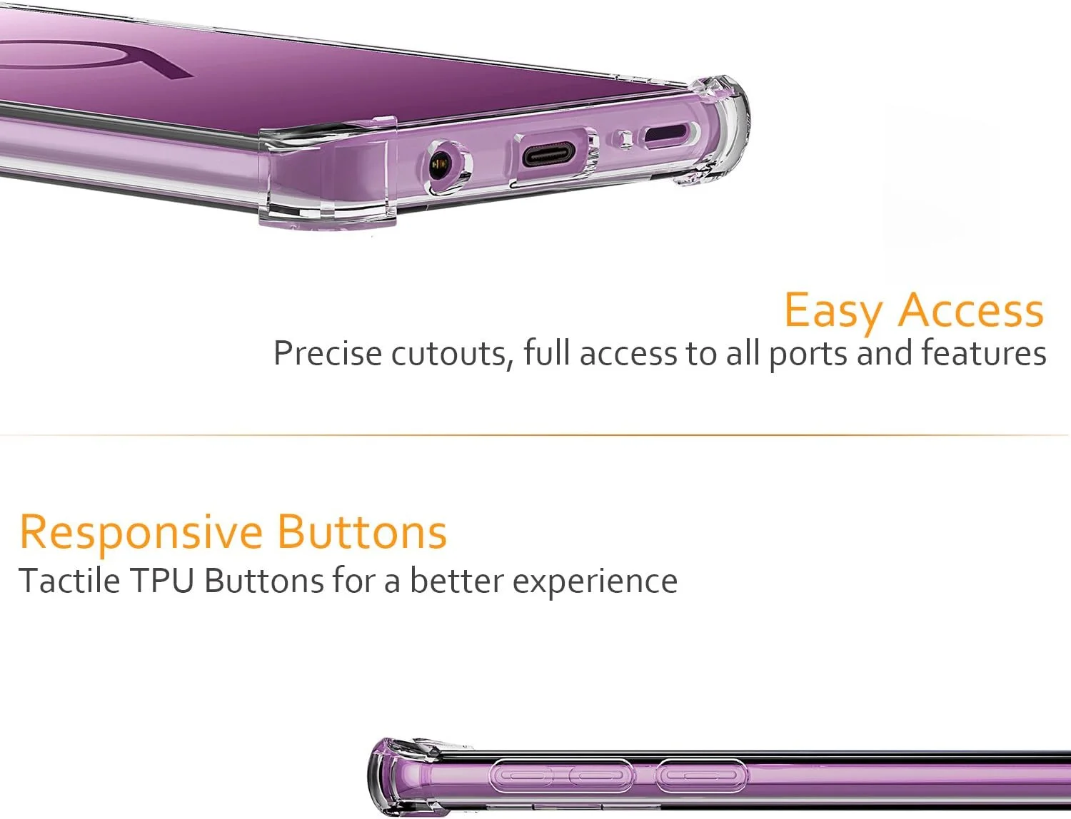 کاور محافظ ژله ای شفاف گوشی سامسونگ گلکسی اس 9 پلاس GerTong، ضربه گیر، بامپر TPU نرم و باریک با لبه های برجسته کاور محافظ ژله ای شفاف گوشی سامسونگ گلکسی اس 9 پلاس GerTong، ضربه گیر، بامپر TPU نرم و باریک با لبه های برجسته