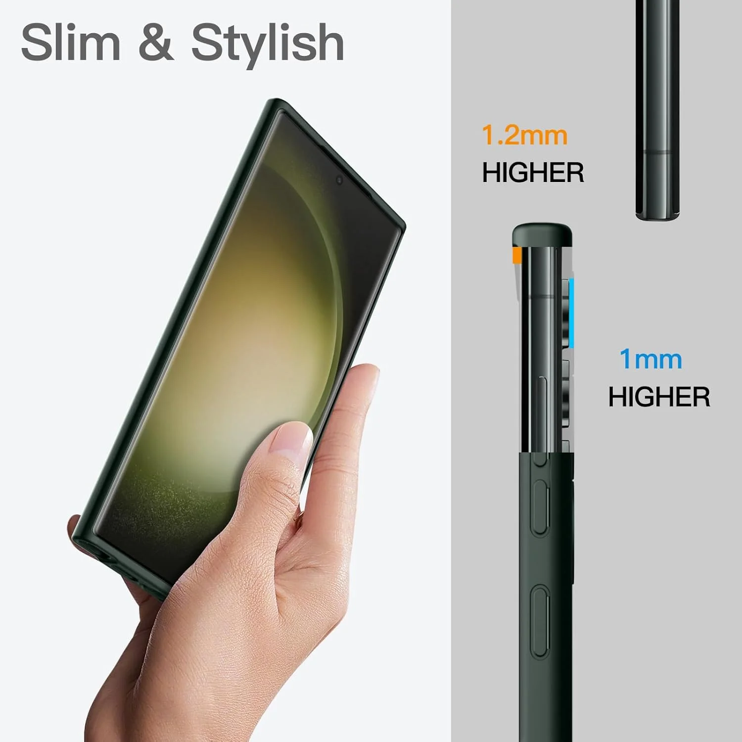 کاور محافظ باریک JETech برای گوشی سامسونگ گلکسی S23 Ultra 5G با صفحه نمایش 6.8 اینچی، کاور محافظ نازک TPU با روکش مات، مقاوم در برابر ضربه (سبز نیمه شب) کاور محافظ باریک JETech برای گوشی سامسونگ گلکسی S23 Ultra 5G با صفحه نمایش 6.8 اینچی، کاور محافظ نازک TPU با روکش مات، مقاوم در برابر ضربه (سبز نیمه شب)