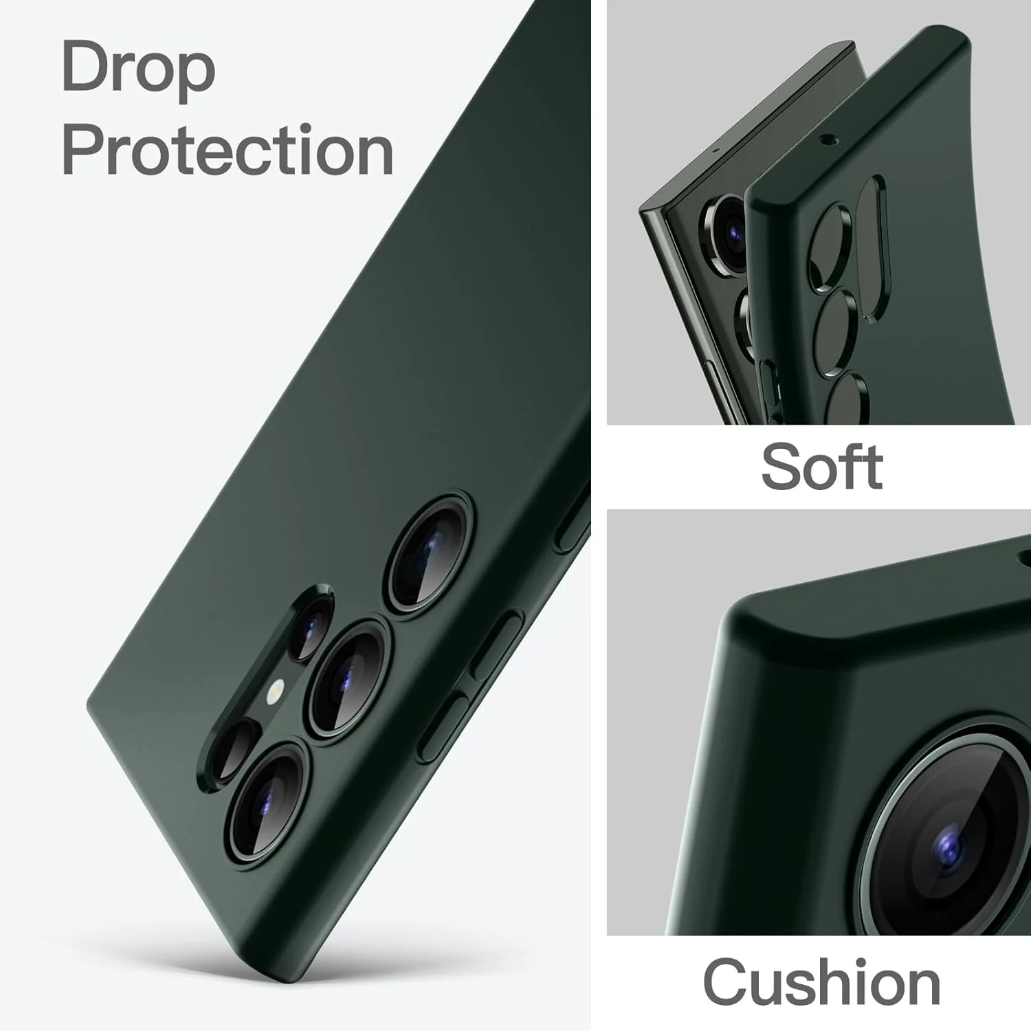 کاور محافظ باریک JETech برای گوشی سامسونگ گلکسی S23 Ultra 5G با صفحه نمایش 6.8 اینچی، کاور محافظ نازک TPU با روکش مات، مقاوم در برابر ضربه (سبز نیمه شب) کاور محافظ باریک JETech برای گوشی سامسونگ گلکسی S23 Ultra 5G با صفحه نمایش 6.8 اینچی، کاور محافظ نازک TPU با روکش مات، مقاوم در برابر ضربه (سبز نیمه شب)