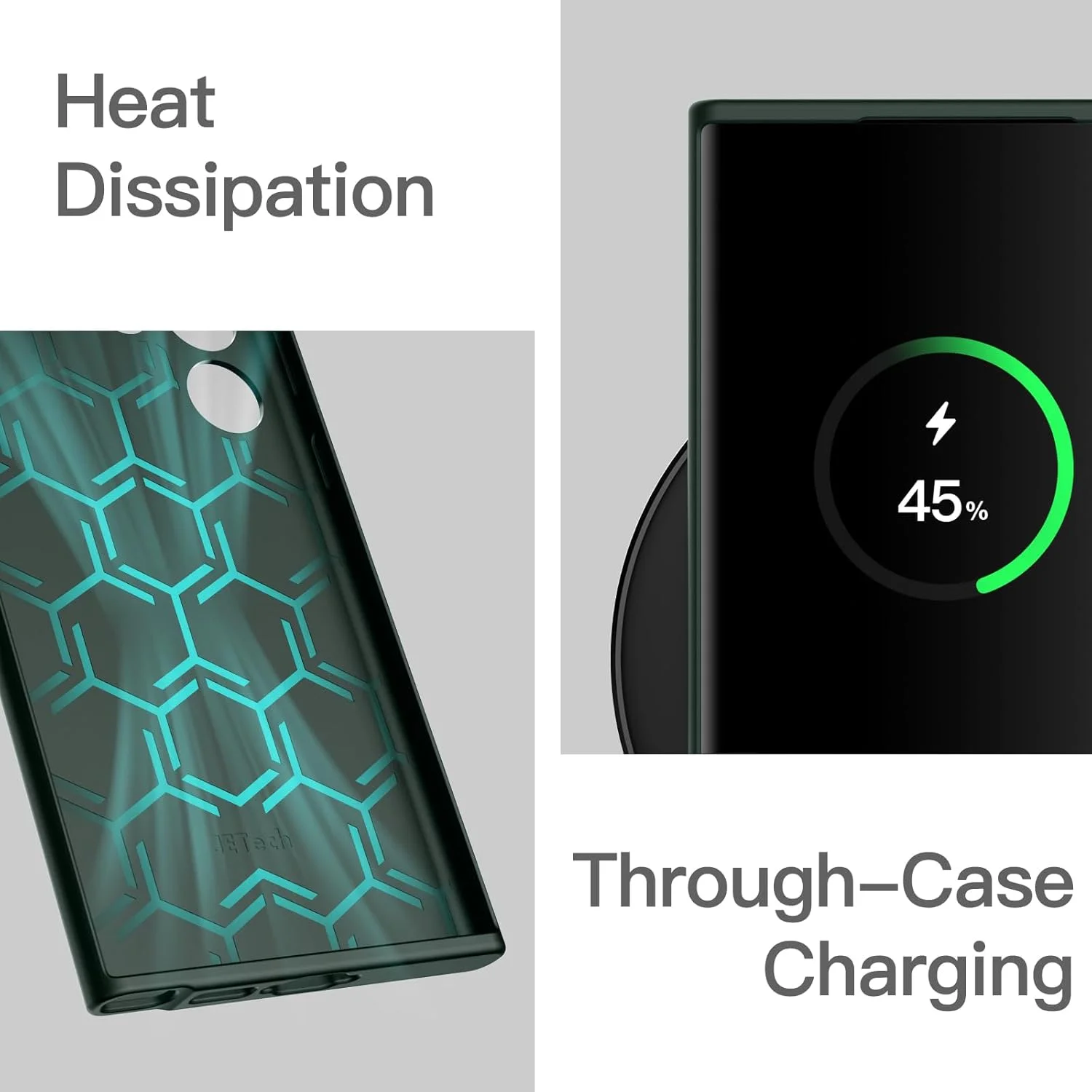 کاور محافظ باریک JETech برای گوشی سامسونگ گلکسی S23 Ultra 5G با صفحه نمایش 6.8 اینچی، کاور محافظ نازک TPU با روکش مات، مقاوم در برابر ضربه (سبز نیمه شب) کاور محافظ باریک JETech برای گوشی سامسونگ گلکسی S23 Ultra 5G با صفحه نمایش 6.8 اینچی، کاور محافظ نازک TPU با روکش مات، مقاوم در برابر ضربه (سبز نیمه شب)