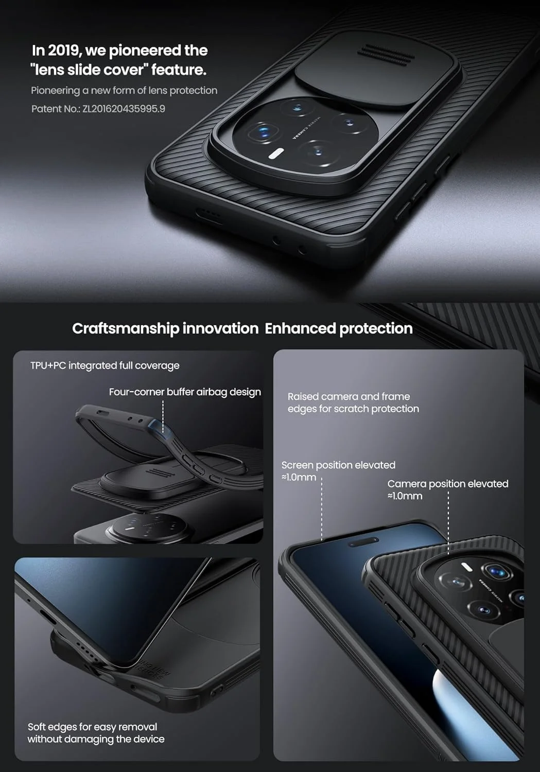 قاب محافظ گوشی آنر مجیک 7 پرو، دارای پوشش کشویی محافظ لنز دوربین، کاور پشتی ضربه گیر TPU+PC، ضد اثر انگشت، طراحی باریک قاب محافظ گوشی آنر مجیک 7 پرو، دارای پوشش کشویی محافظ لنز دوربین، کاور پشتی ضربه گیر TPU+PC، ضد اثر انگشت، طراحی باریک