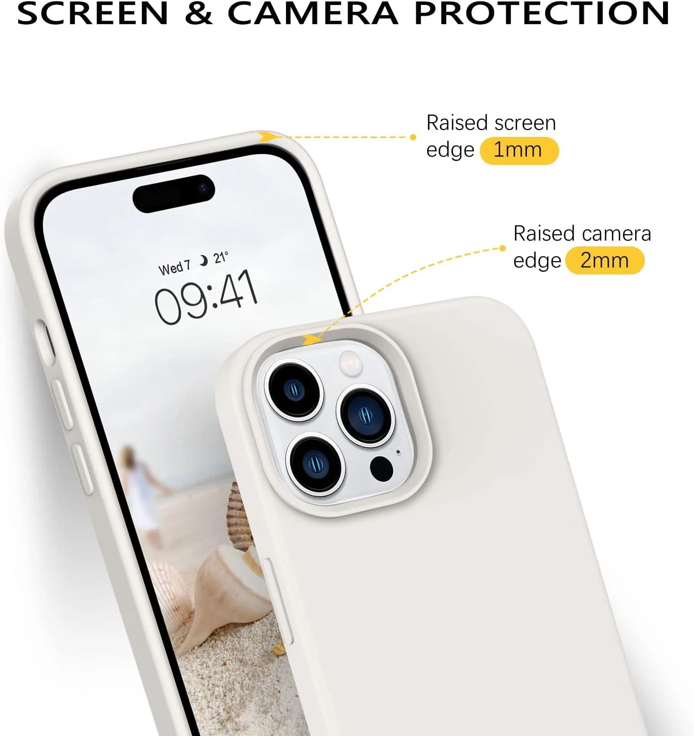 کاور سیلیکونی مایع سازگار با آیفون 14 پرو 6.1 اینچی، ژل نرم لاستیکی باریک با پوشش داخلی میکروفایبر، محافظ با بافت ضربه گیر برای آیفون 14 پرو، رنگ سنگی کاور سیلیکونی مایع سازگار با آیفون 14 پرو 6.1 اینچی، ژل نرم لاستیکی باریک با پوشش داخلی میکروفایبر، محافظ با بافت ضربه گیر برای آیفون 14 پرو، رنگ سنگی