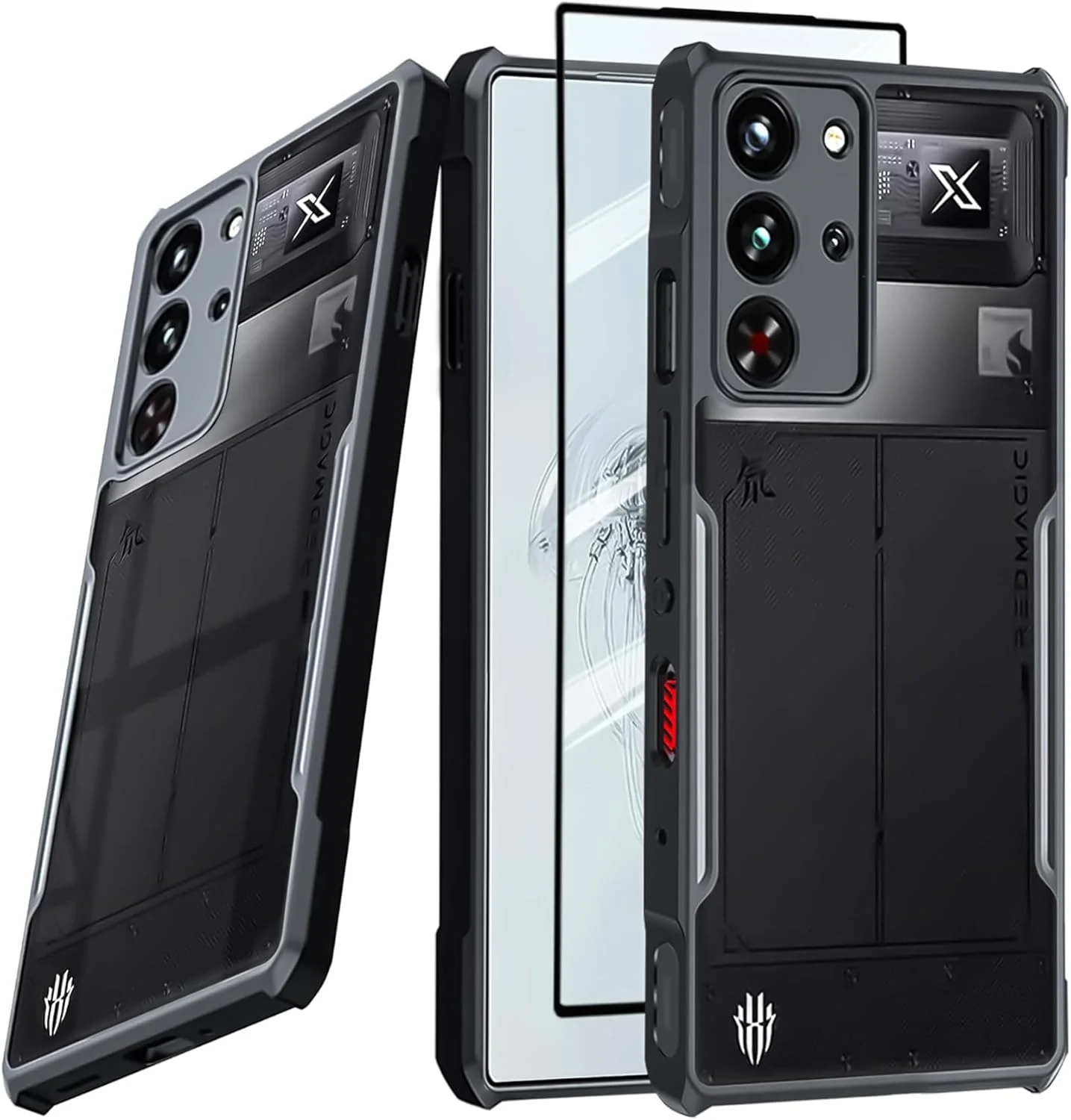 قاب گوشی برای زد تی ای نوبیا رد مجیک 10S پرو / 10S پرو+ / 10 پرو+ / 10 پرو و محافظ صفحه نمایش شیشه ای حرارت دیده، کاور پشتی گوشی موبایل ضربه گیر TPU+PC، محافظ ضد اثر انگشت قاب گوشی برای زد تی ای نوبیا رد مجیک 10S پرو / 10S پرو+ / 10 پرو+ / 10 پرو و محافظ صفحه نمایش شیشه ای حرارت دیده، کاور پشتی گوشی موبایل ضربه گیر TPU+PC، محافظ ضد اثر انگشت