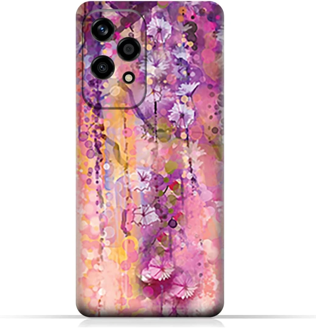 قاب پشتی گوشی موبایل TPU سازگار با مدل آنر 200 لایت با طرح گل های بنفش هنری قاب پشتی گوشی موبایل TPU سازگار با مدل آنر 200 لایت با طرح گل های بنفش هنری