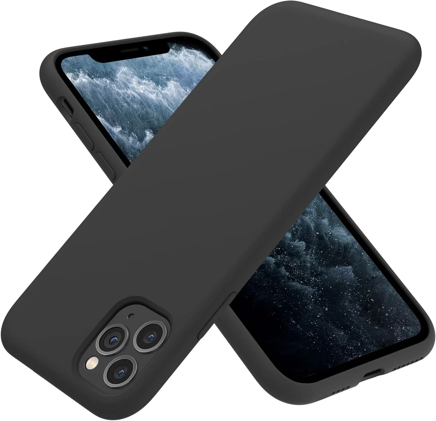 کاور سیلیکونی مایع باریک OTOFLY سازگار با آیفون 11 پرو مکس، محافظت کامل از بدنه، ضد خش و ضد ضربه (مشکی) کاور سیلیکونی مایع باریک OTOFLY سازگار با آیفون 11 پرو مکس، محافظت کامل از بدنه، ضد خش و ضد ضربه (مشکی)