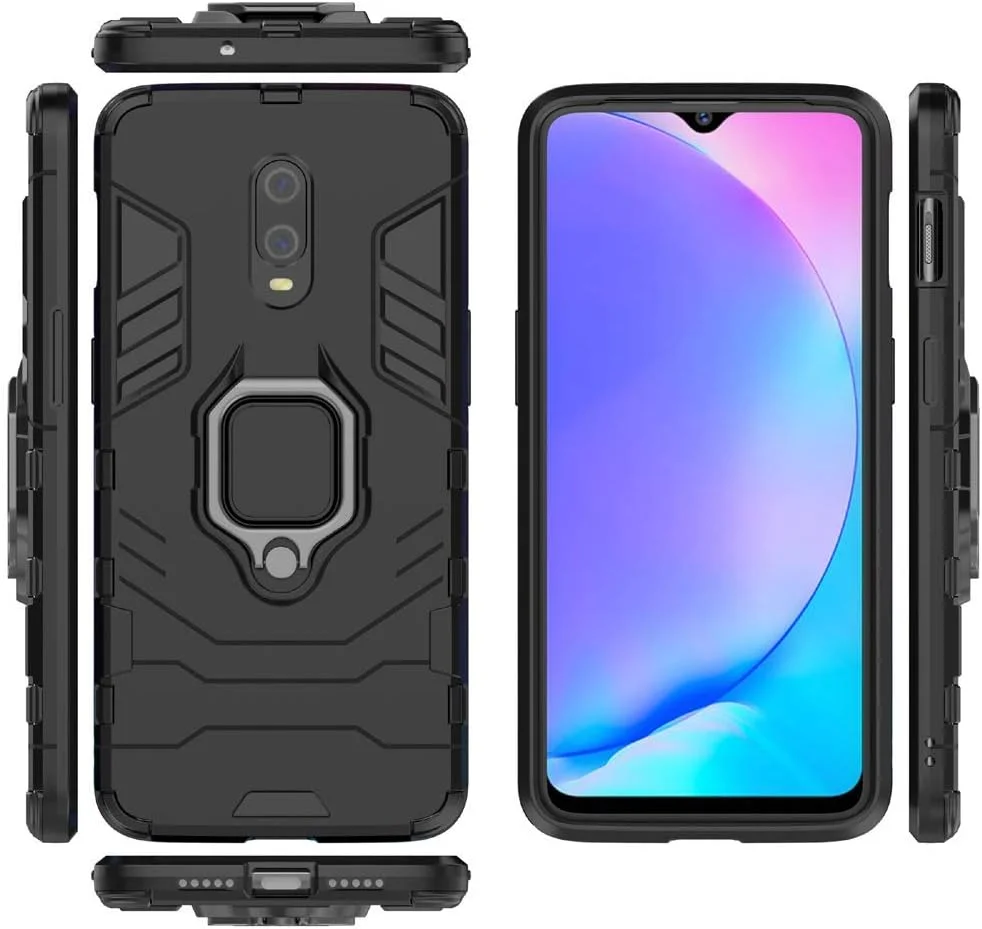 قاب محافظ گوشی وان پلاس 7/6T مدل Black Panther Armor M&J، مقاوم در برابر ضربه، دارای حلقه فلزی و پایه نگهدارنده، پوشش کامل بدنه (مشکی) قاب محافظ گوشی وان پلاس 7/6T مدل Black Panther Armor M&J، مقاوم در برابر ضربه، دارای حلقه فلزی و پایه نگهدارنده، پوشش کامل بدنه (مشکی)