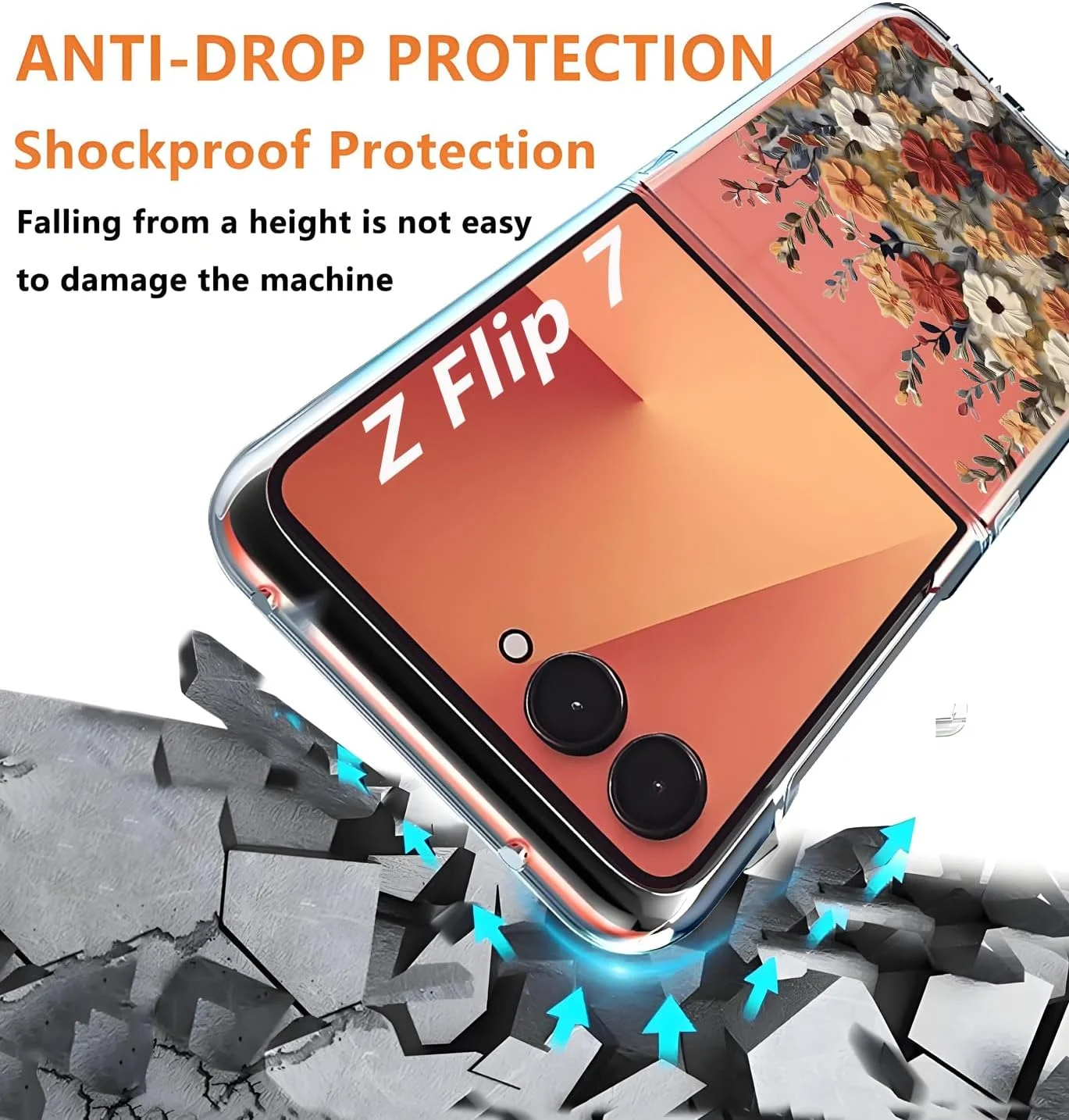 قاب گوشی زد فلیپ 7، مات شفاف با طرح گل های زیبا برای سامسونگ گلکسی زد فلیپ 7، کاور باریک و ضد ضربه PC با طراحی گلدار قاب گوشی زد فلیپ 7، مات شفاف با طرح گل های زیبا برای سامسونگ گلکسی زد فلیپ 7، کاور باریک و ضد ضربه PC با طراحی گلدار
