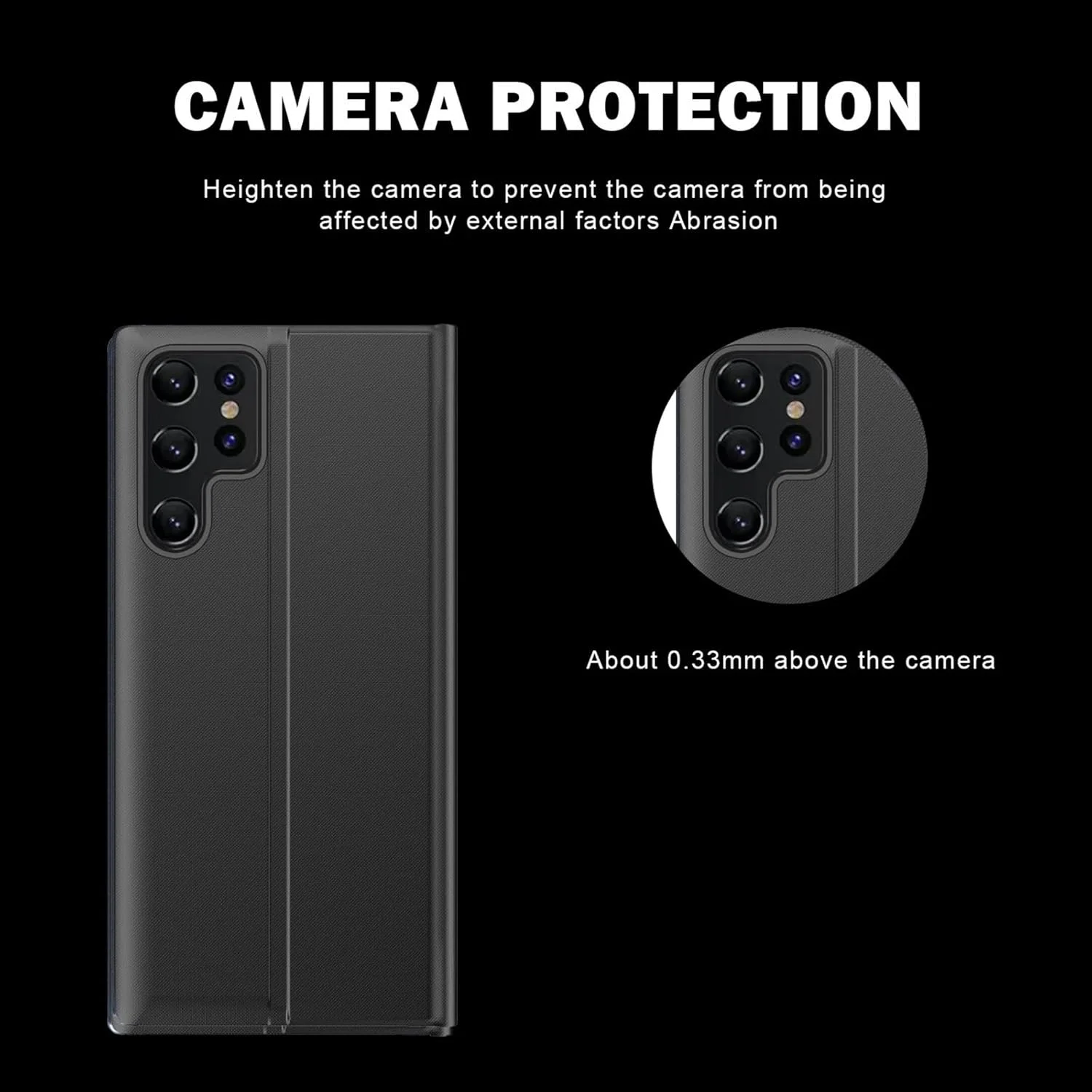 کیف محافظ تاشو برای سامسونگ گلکسی S25 Ultra، کیف چرمی هوشمند با پنجره شفاف، پایه دار و دارای آهنربا (S25 Ultra, مشکی) کیف محافظ تاشو برای سامسونگ گلکسی S25 Ultra، کیف چرمی هوشمند با پنجره شفاف، پایه دار و دارای آهنربا (S25 Ultra, مشکی)