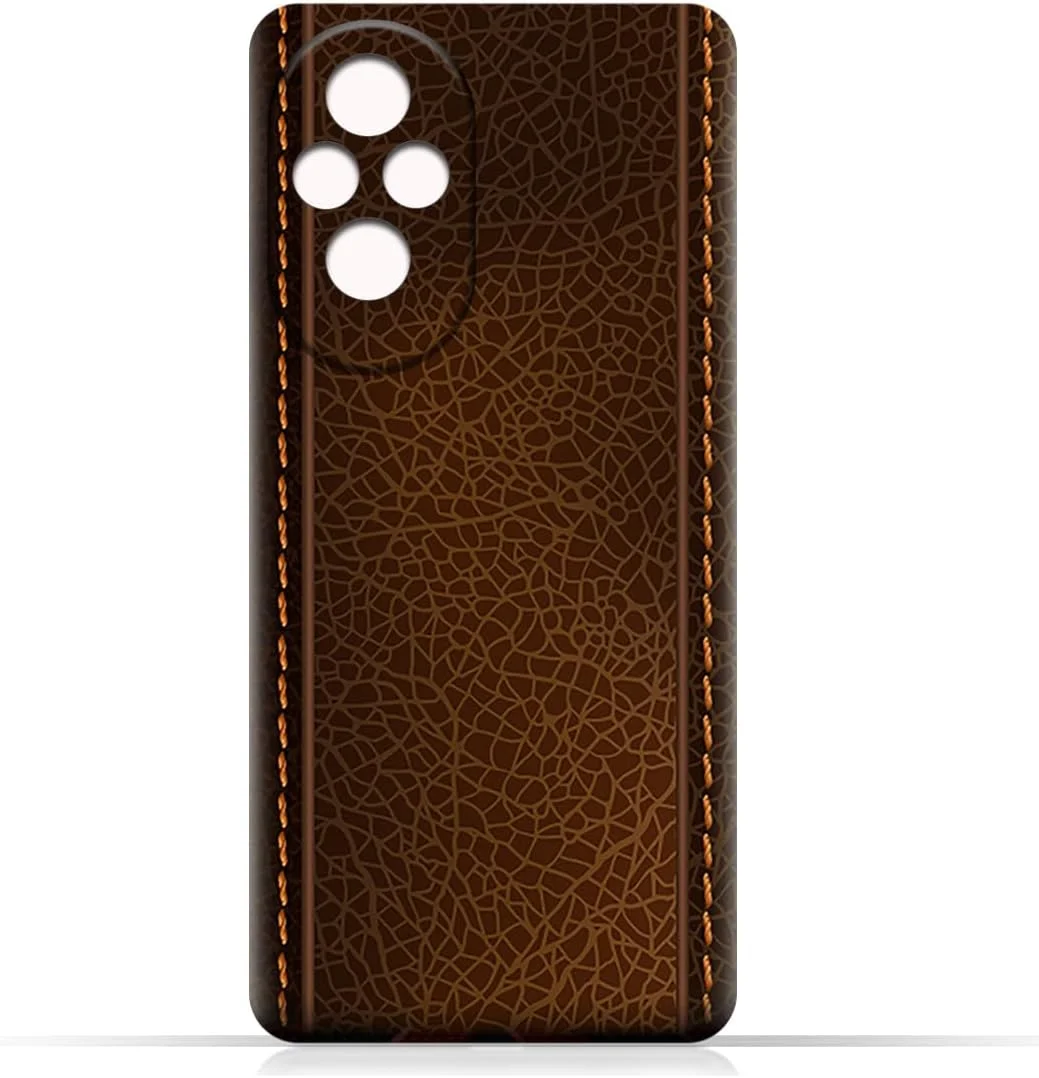 کاور محافظ پشتی گوشی موبایل TPU سازگار با مدل آنر 200 با طرح چرم قهوه ای