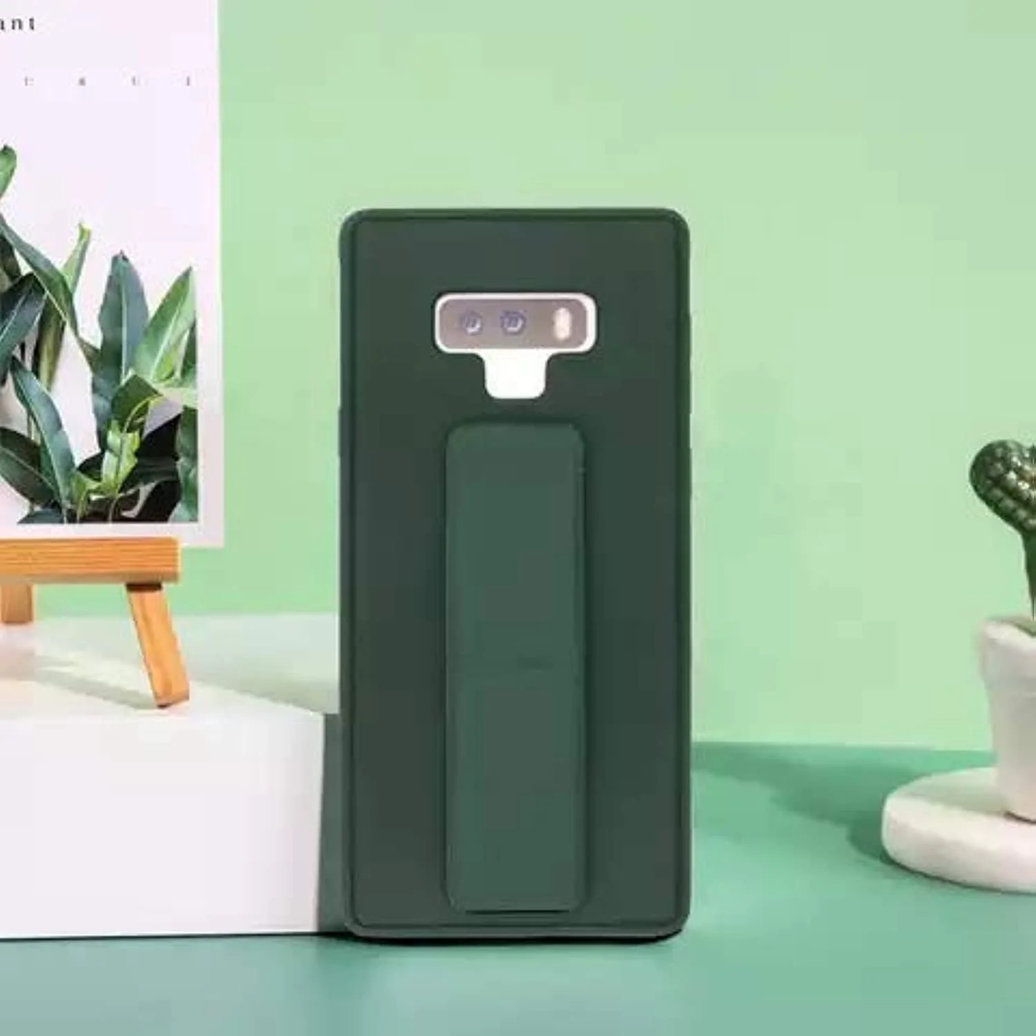 کاور محافظ گوشی سامسونگ گلکسی نوت 9 با طراحی پایه مچی (سبز)