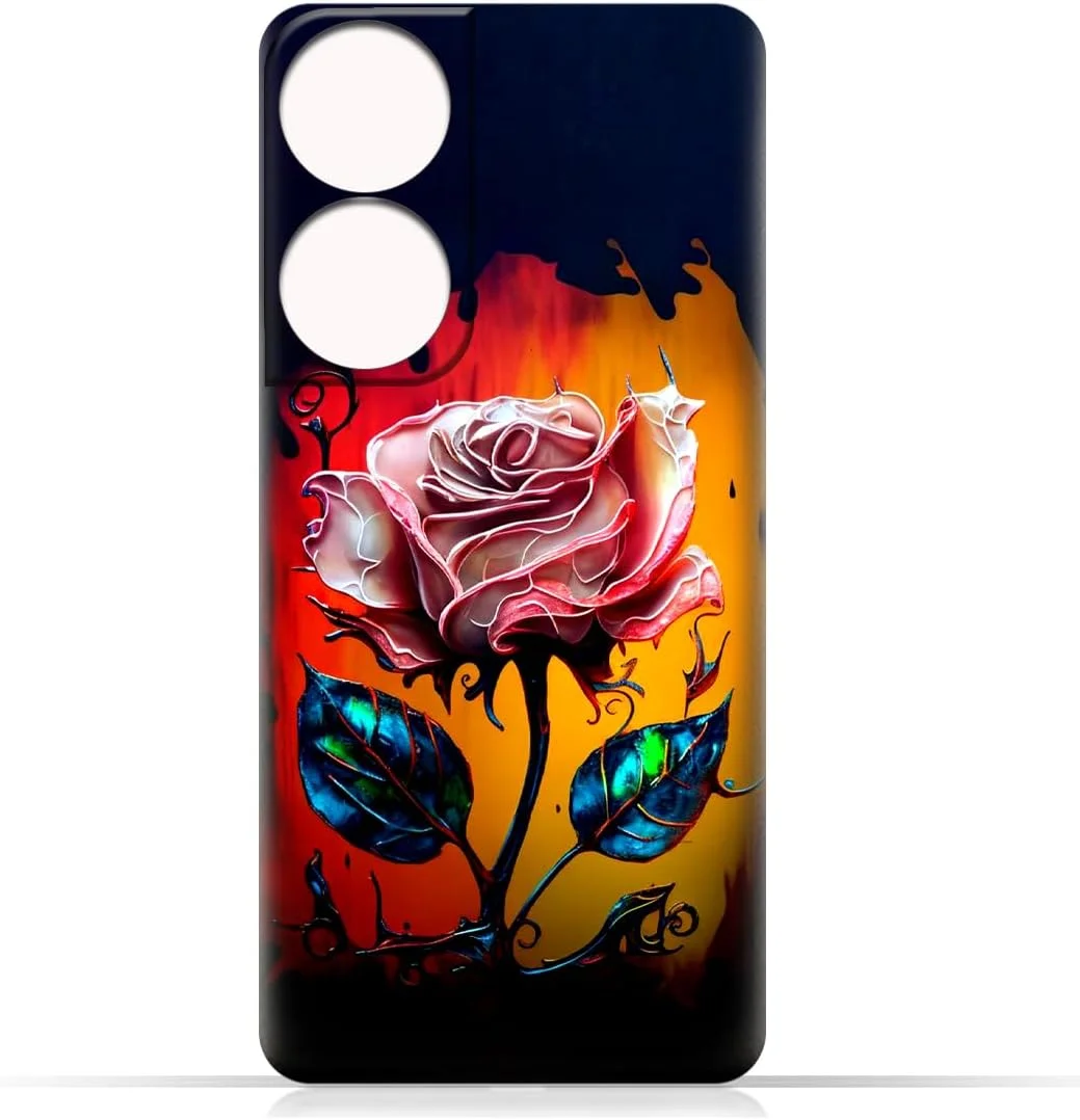 قاب پشتی گوشی موبایل TPU سازگار با مدل Honor X7b 5G (50 مگاپیکسل) با طرح هنری A1003