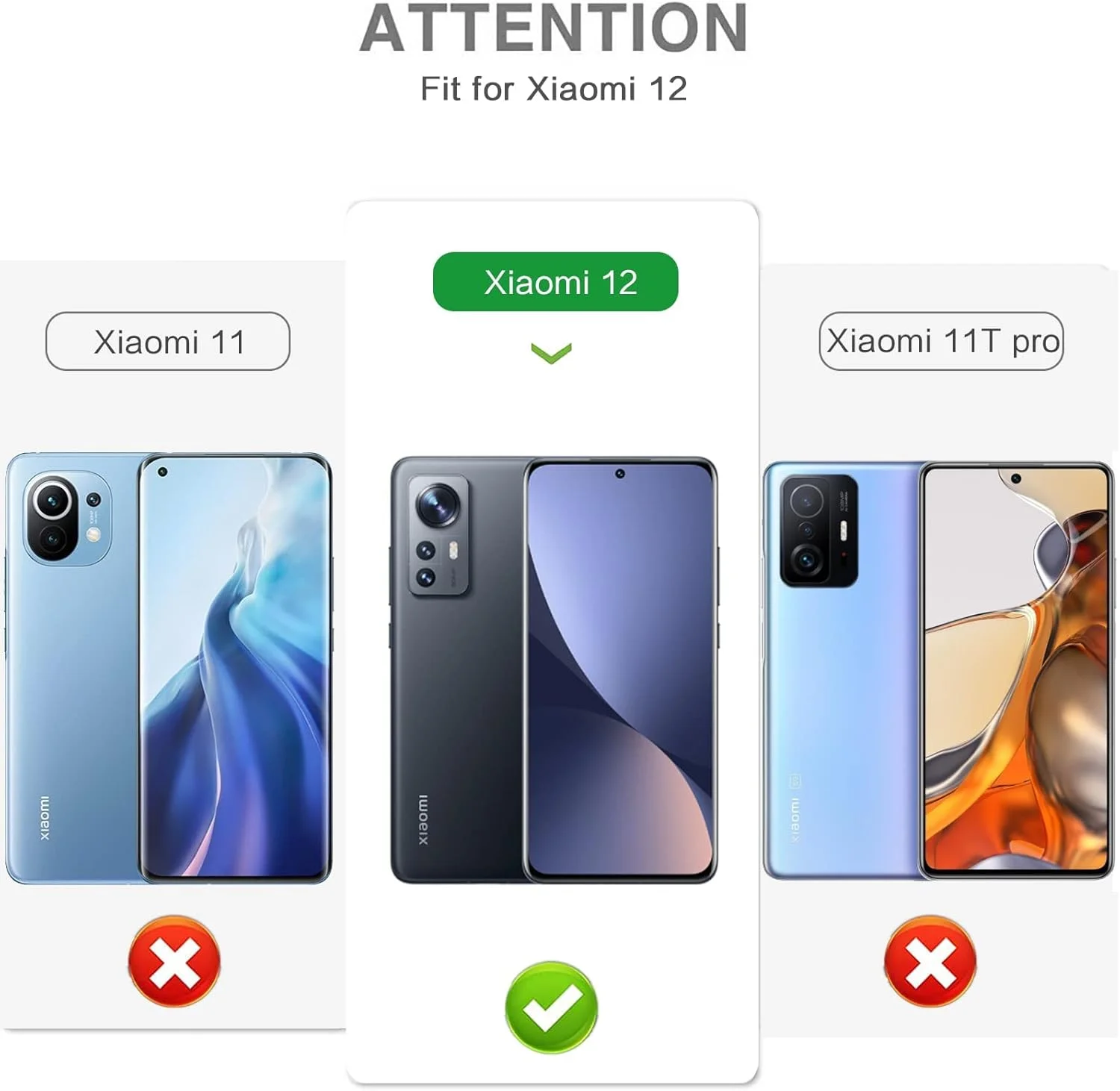 کاور شفاف AWH برای شیائومی Mi 12، کاور محافظ پشتی کریستالی بسیار نازک با قابلیت جذب ضربه، کاور سیلیکونی ضد خش گوشی موبایل از جنس TPU نرم.