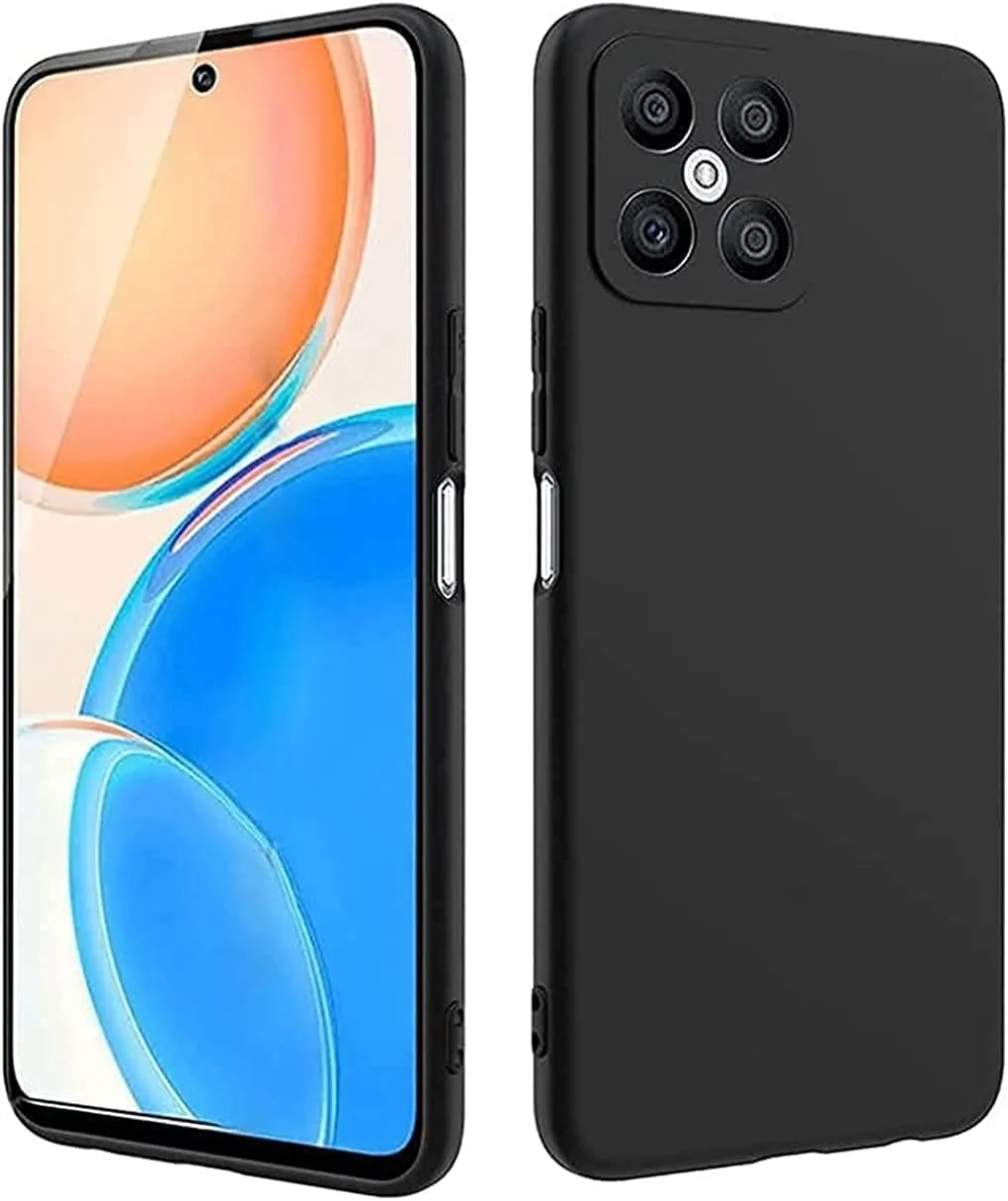 کاور پشتی ماز برای گوشی آنر X8، محافظ دوربین، سیلیکونی نرم، طراحی شده برای آنر X8 (مشکی)