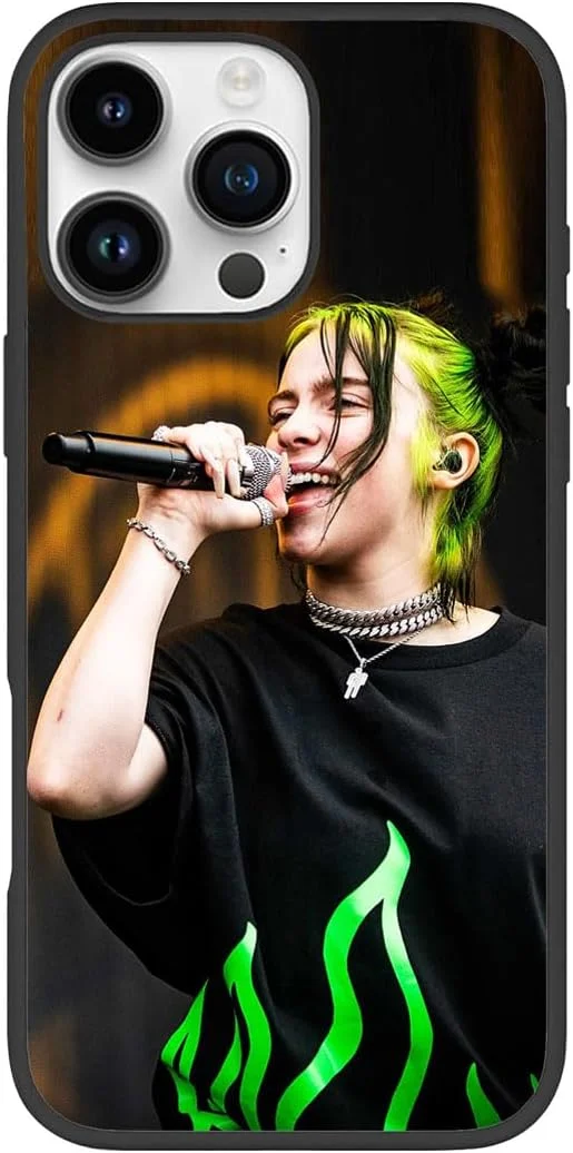 کاور پشتی موبایل Silk Route برای APPLE iPhone 16 Pro طرح بیلی آیلیش، تک آهنگ معروف، نماد موسیقی (چند رنگ، قاب سخت، بسته 1 عددی، کاور موبایل)