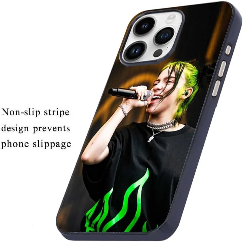 کاور پشتی موبایل Silk Route برای APPLE iPhone 16 Pro طرح بیلی آیلیش، تک آهنگ معروف، نماد موسیقی (چند رنگ، قاب سخت، بسته 1 عددی، کاور موبایل)