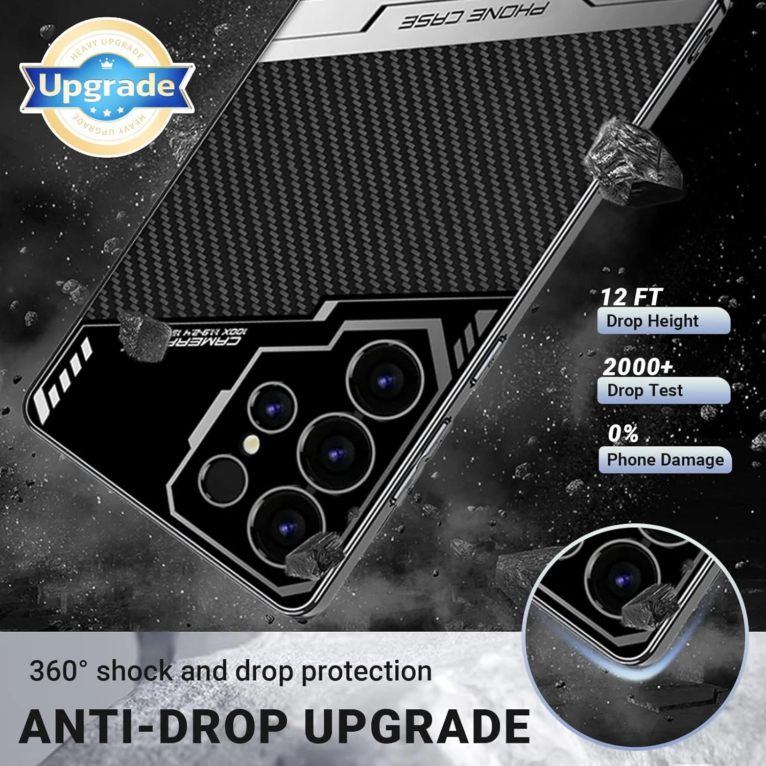 قاب گوشی سامسونگ گلکسی S25 Ultra، قاب چرمی PU فوق العاده نازک با آبکاری الکتریکی، پوشش محافظ کامل بدنه و دوربین، طراحی لوکس تجاری، ضد ضربه و ضد اثر انگشت (بنفش)